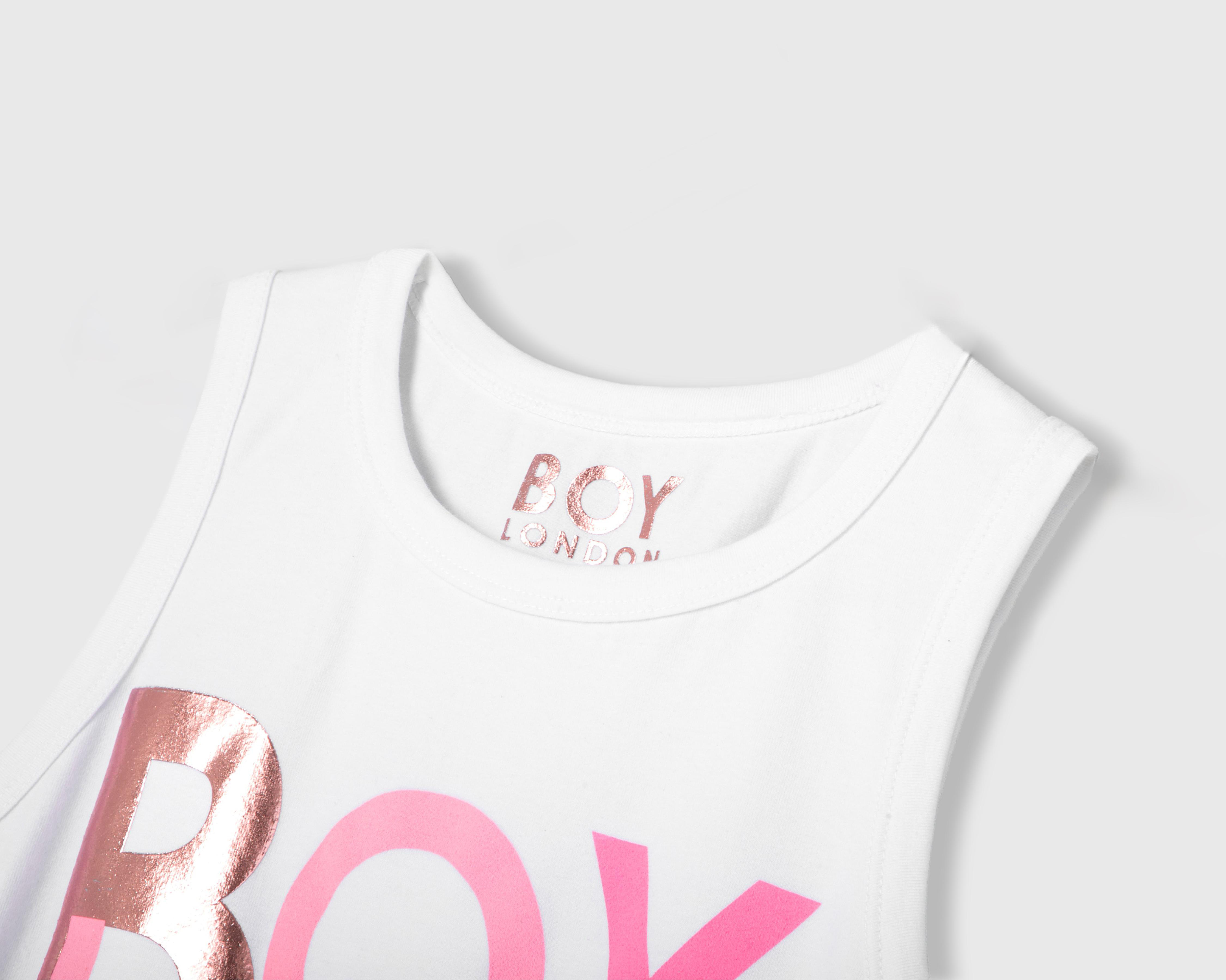 Foto 4 pulgar | Playera Boy London sin Mangas Estampada