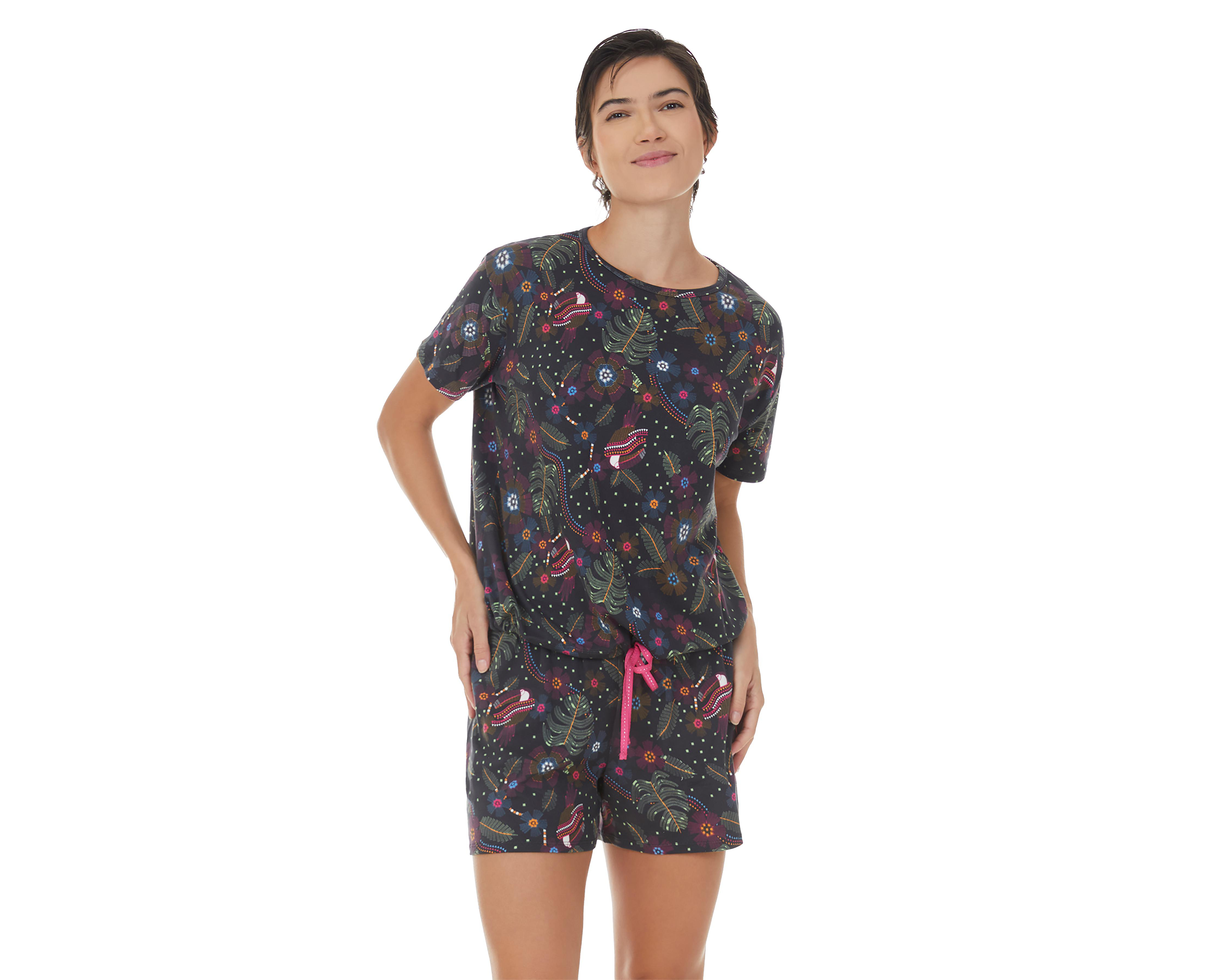 Foto 2 pulgar | Pijama Tops & Bottoms para Mujer 2 Piezas