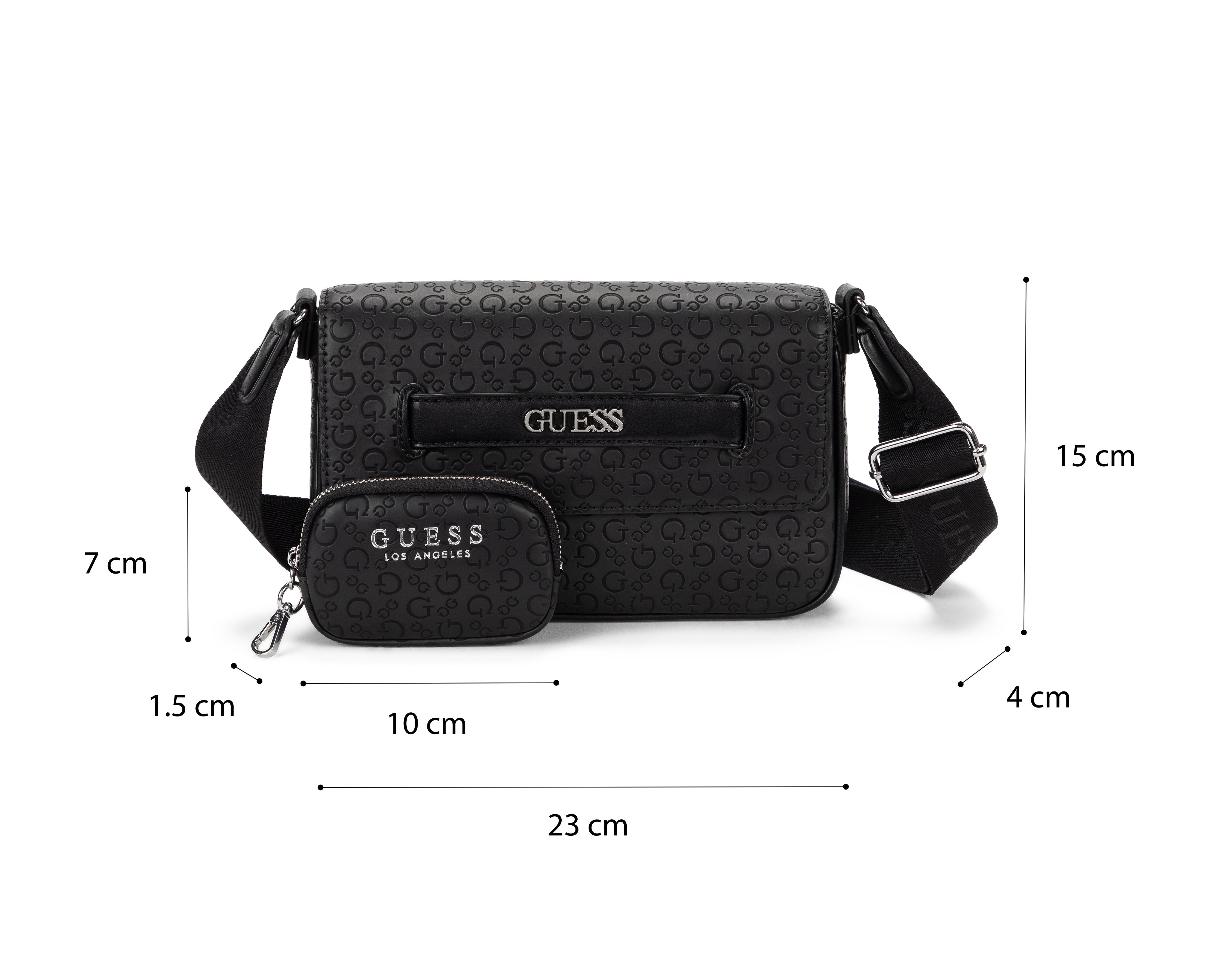 Foto 6 | Bolsa Cruzada Guess con Monedero