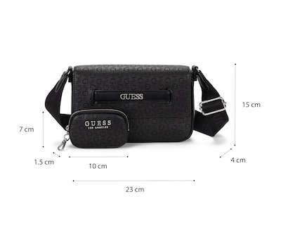 Foto 6 | Bolsa Cruzada Guess con Monedero