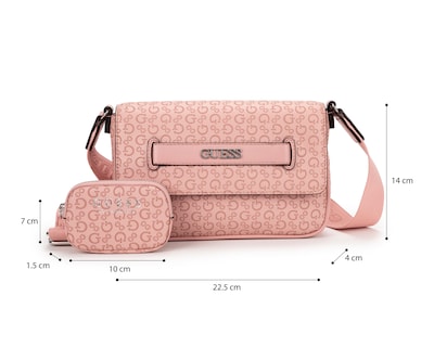 Foto 6 | Bolsa Cruzada Guess Gridley con Monedero