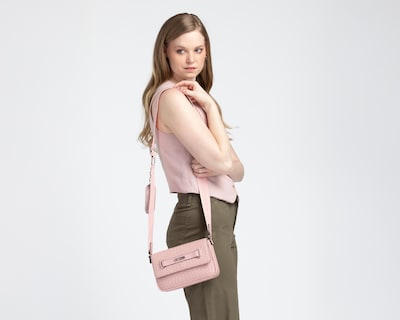 Foto 7 | Bolsa Cruzada Guess Gridley con Monedero