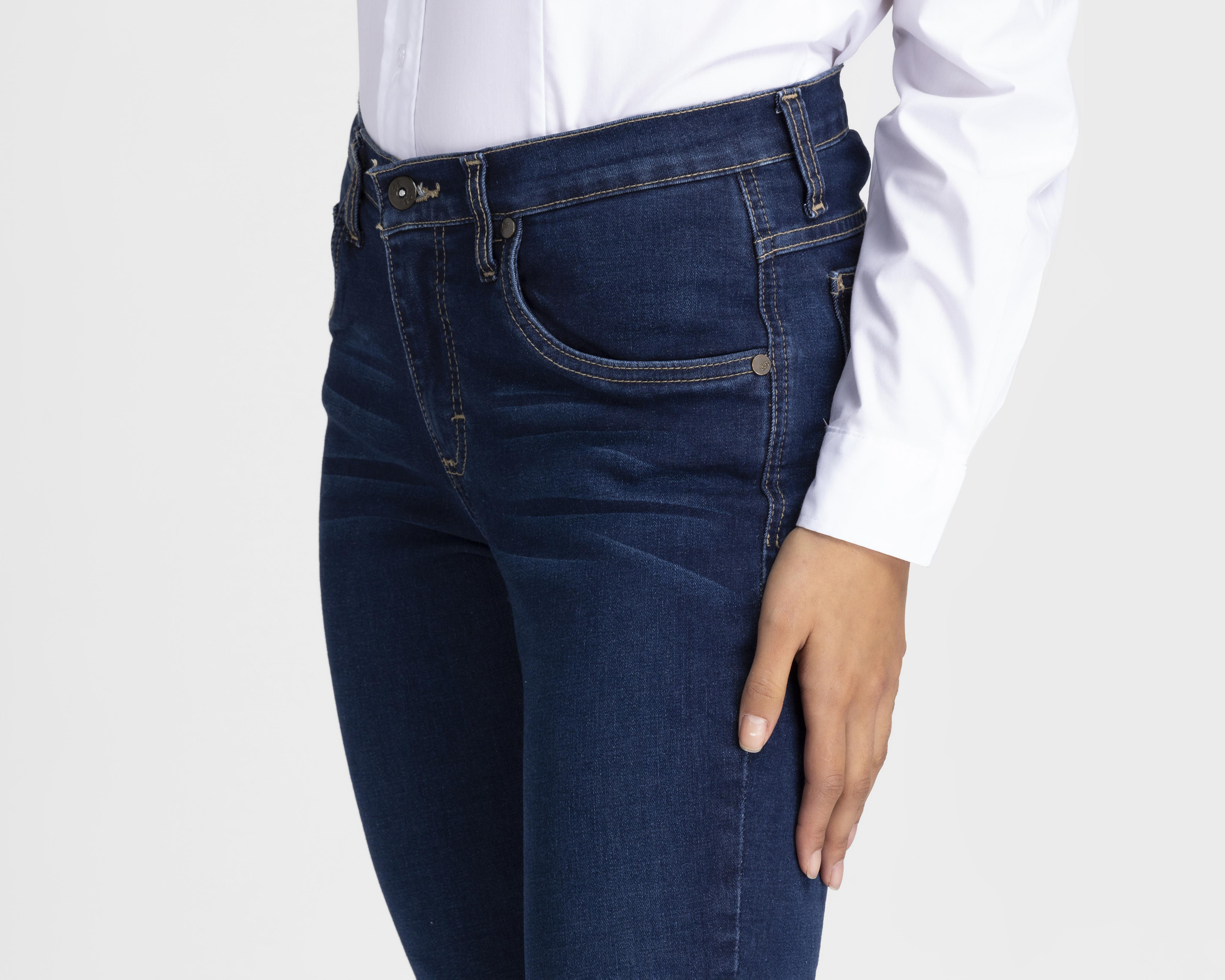 Foto 5 pulgar | Jeans Lee Skinny Fit Deslavados