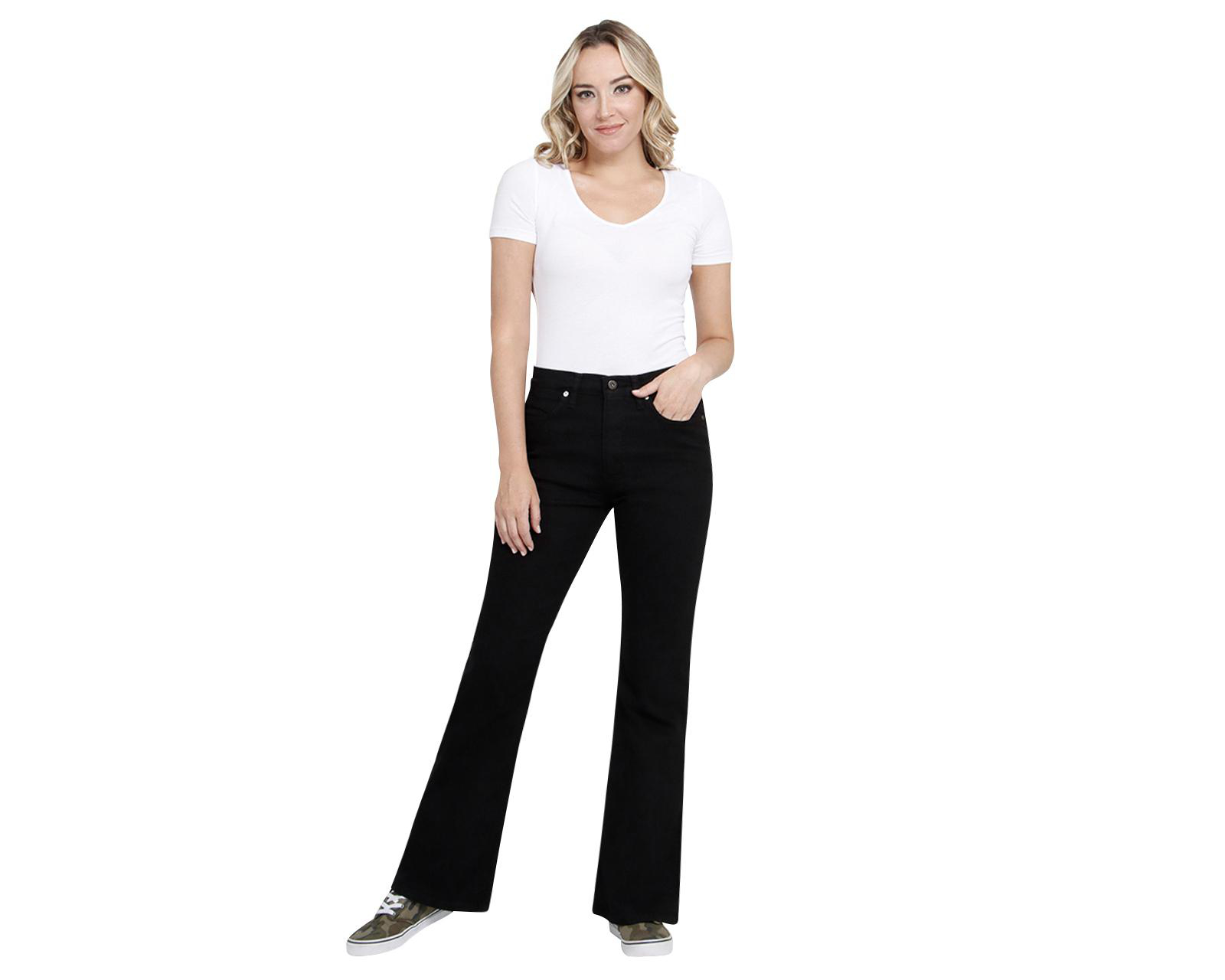 Foto 5 pulgar | Jeans Lee Flare Negro