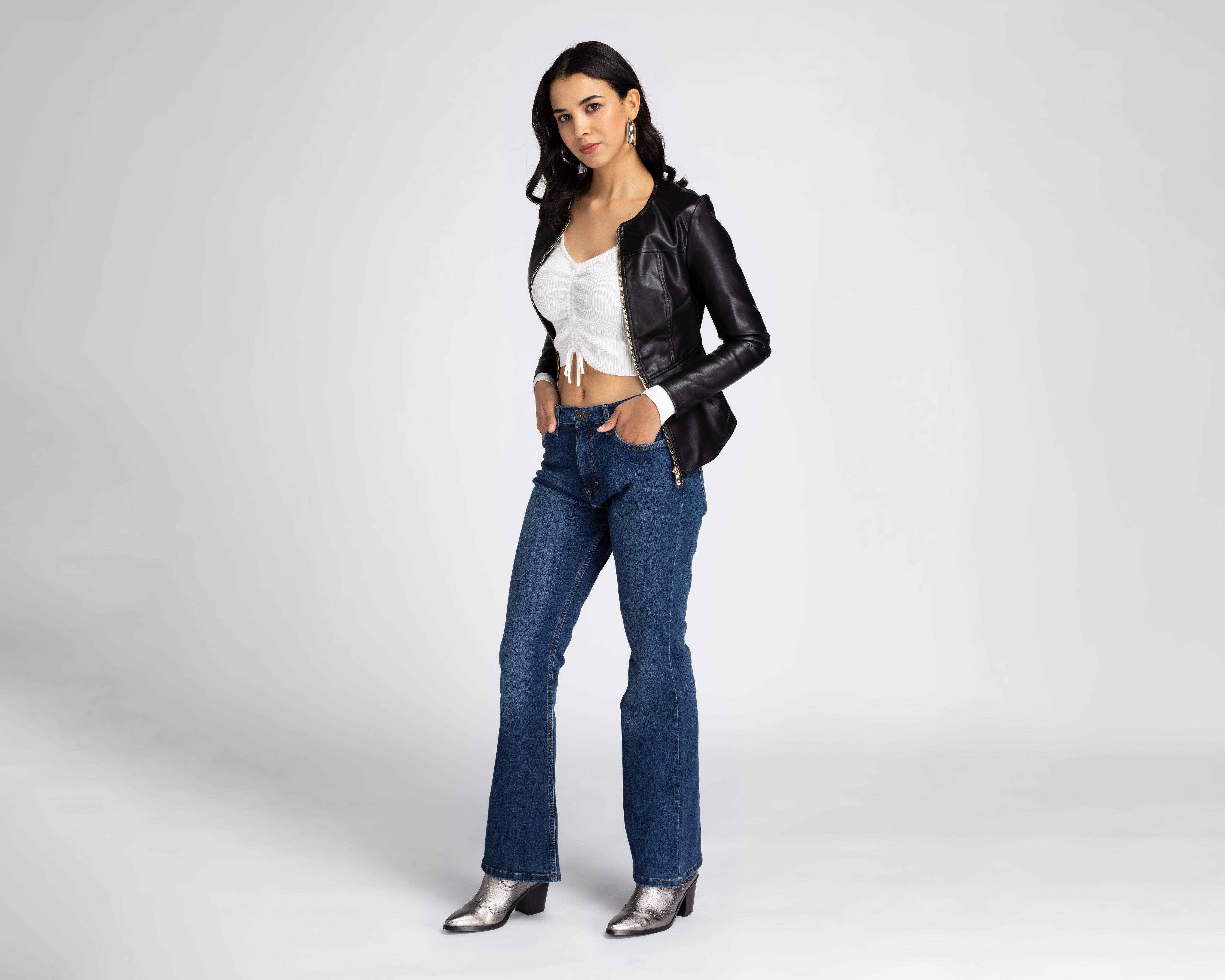 Foto 3 pulgar | Jeans Flare Lee para Mujer