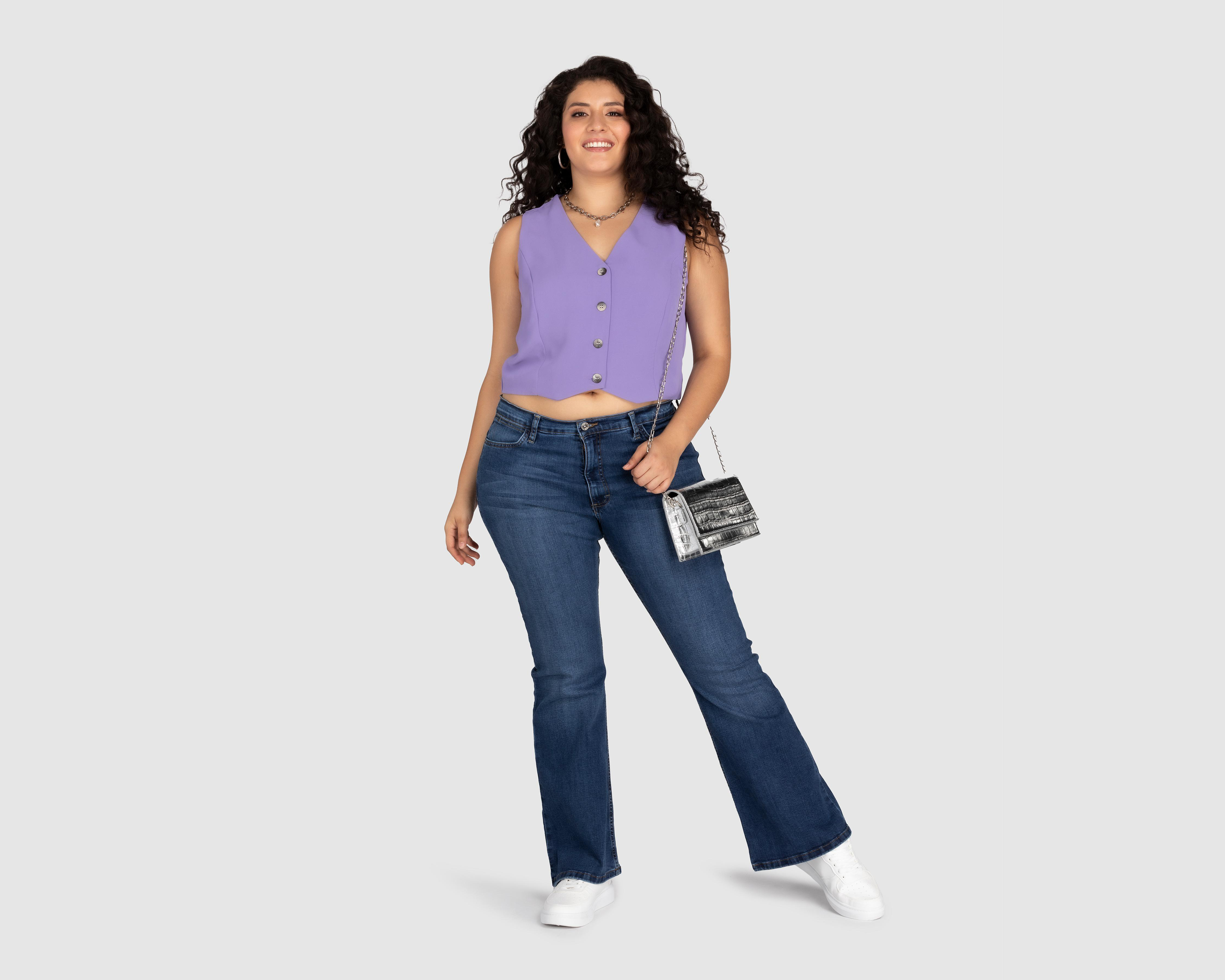 Foto 6 pulgar | Jeans Flare Lee para Mujer