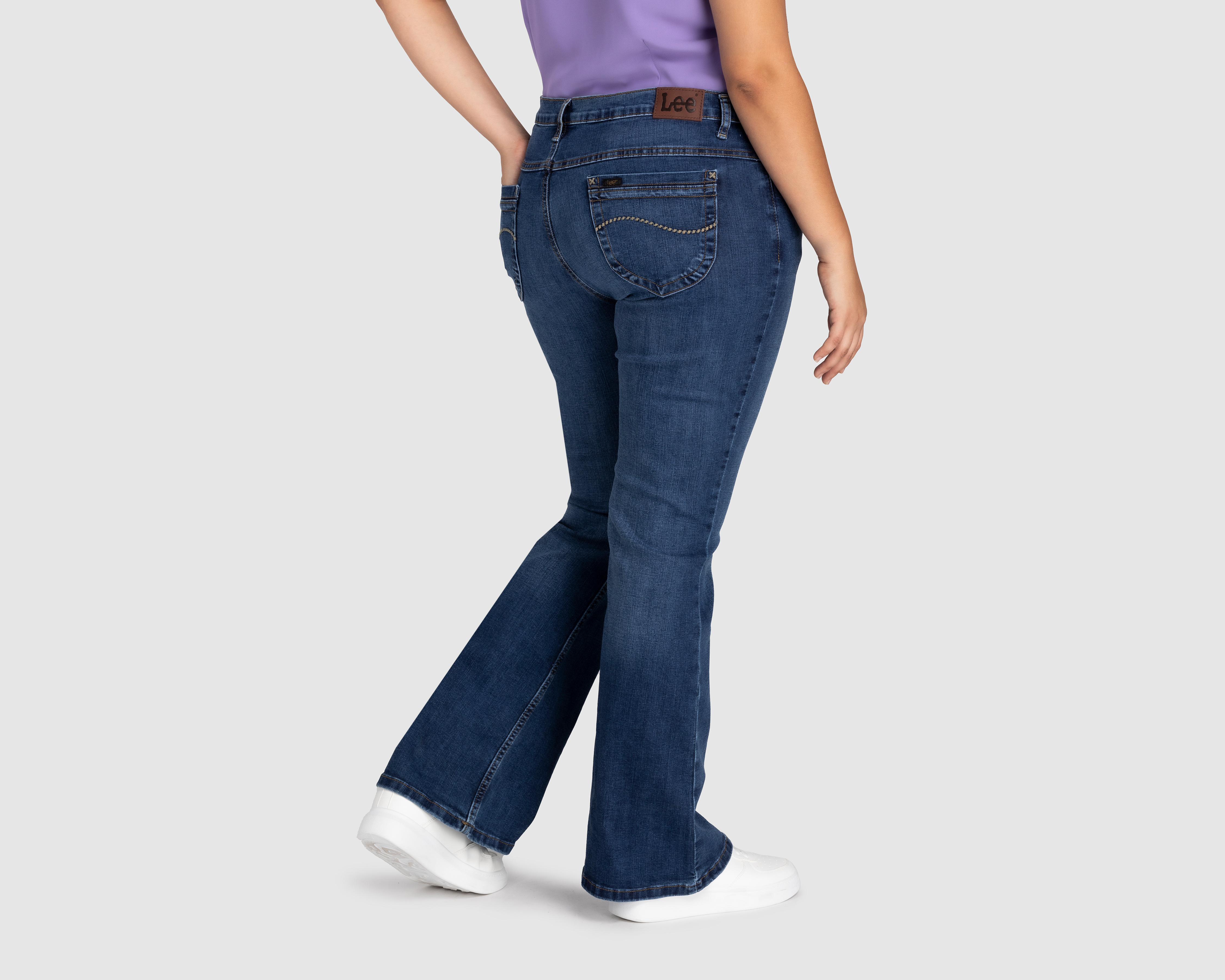 Foto 7 pulgar | Jeans Flare Lee para Mujer