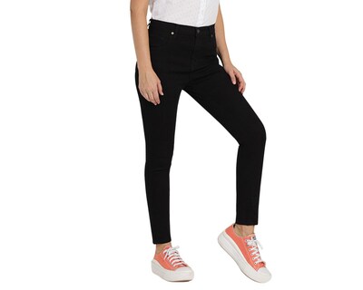 Foto 2 | Jeans Lee Skinny Fit Negro