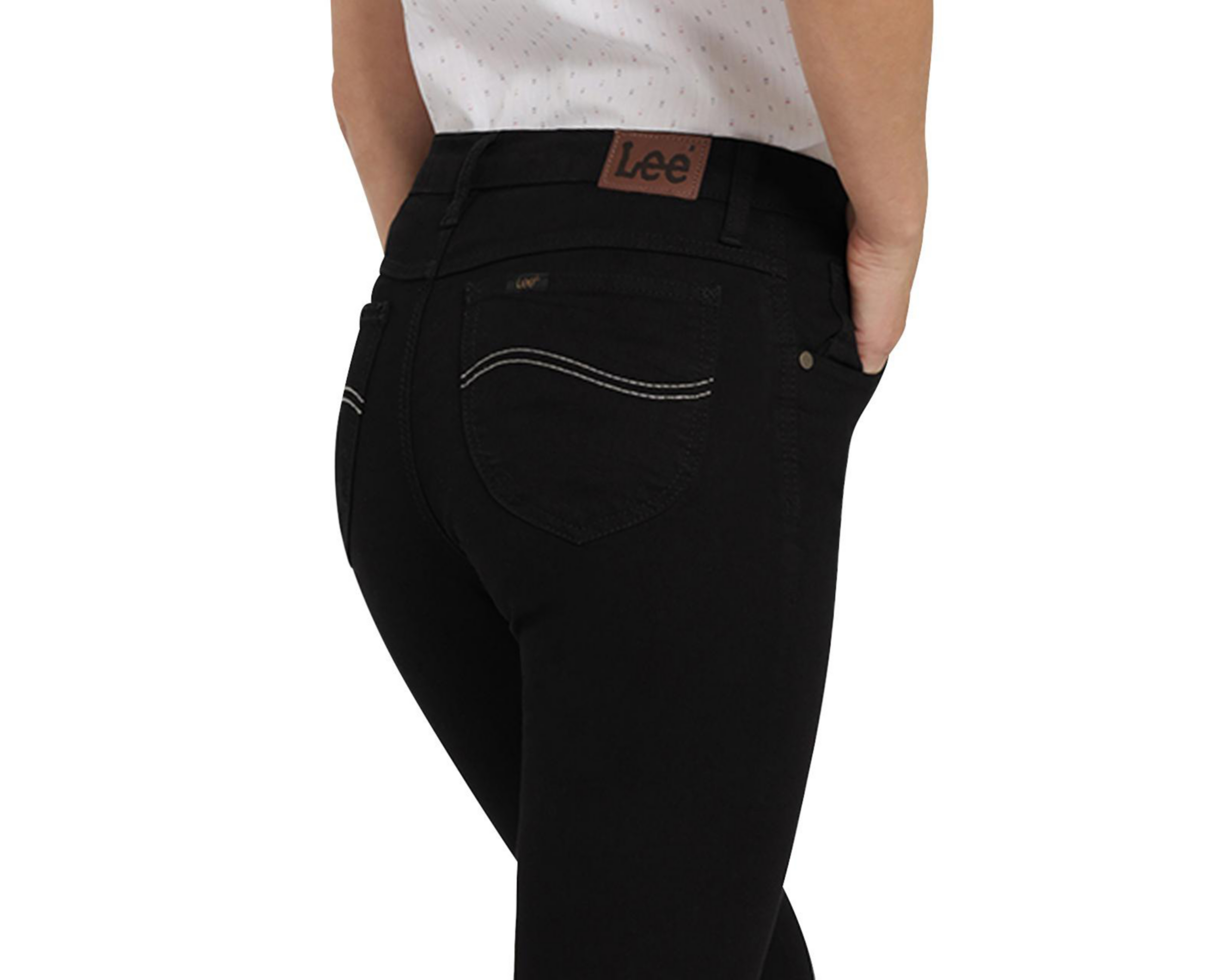 Foto 6 pulgar | Jeans Lee Skinny Fit Negro