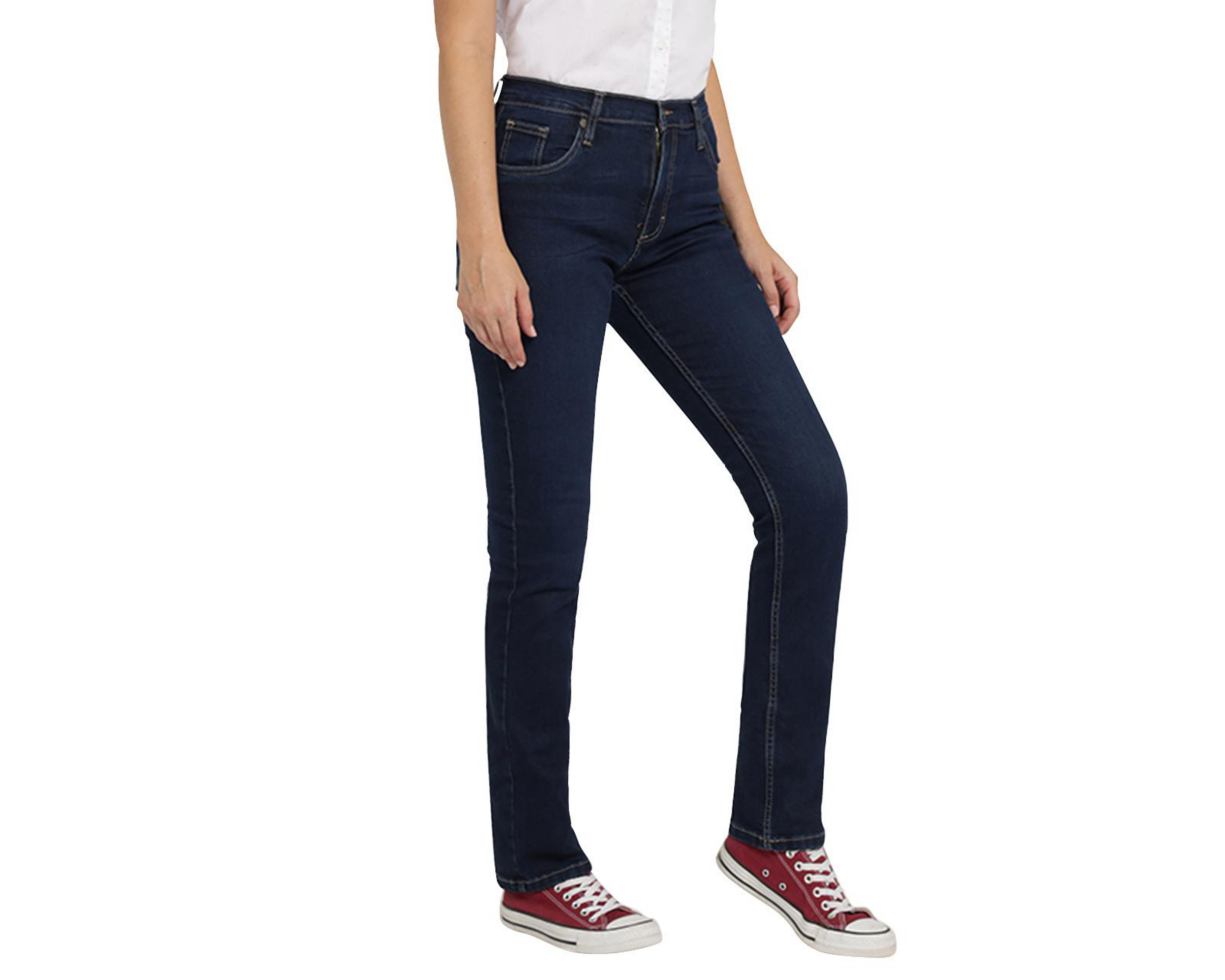 Foto 2 | Jeans Lee Slim Fit Tiro Alto