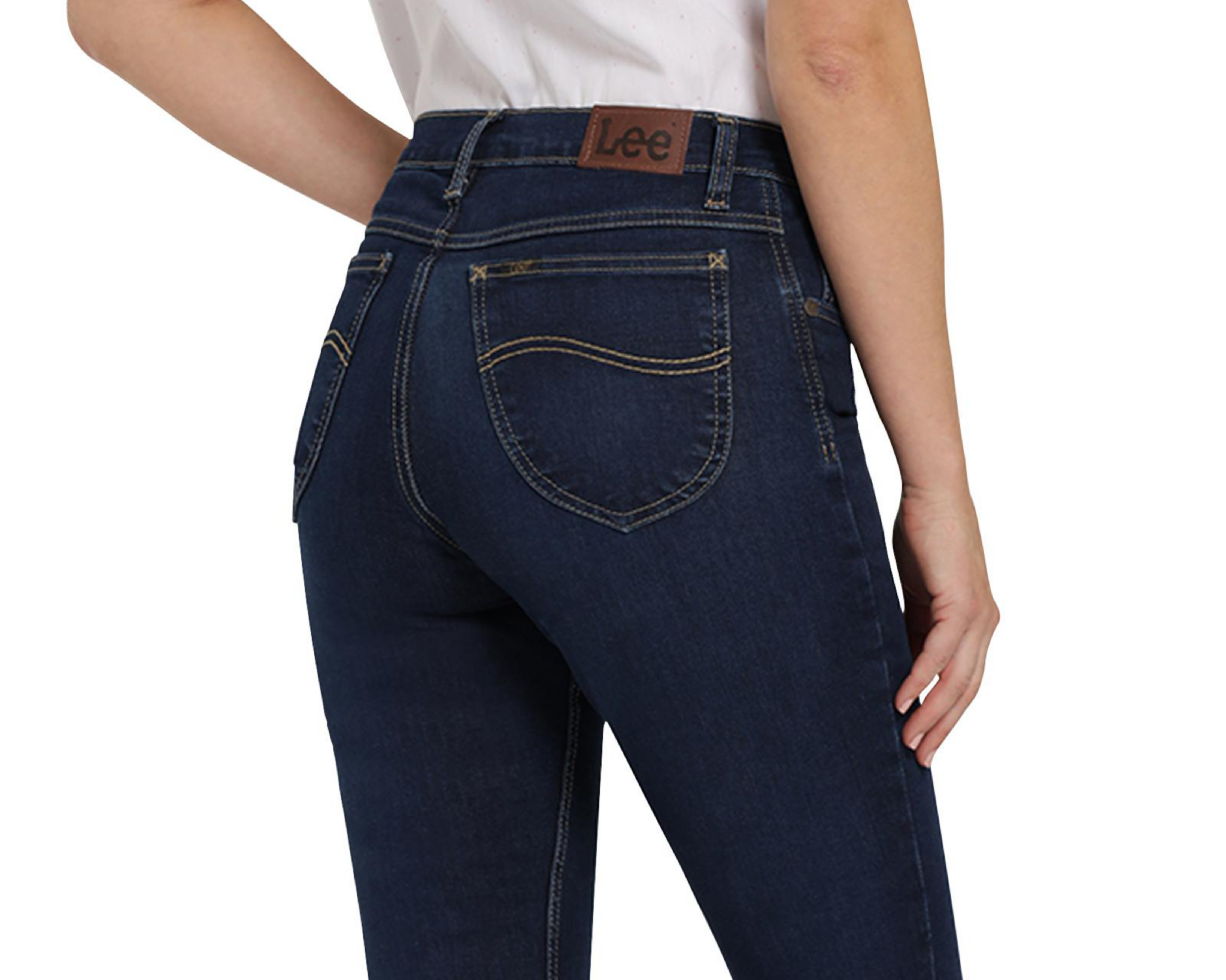 Foto 6 pulgar | Jeans Lee Slim Fit Tiro Alto