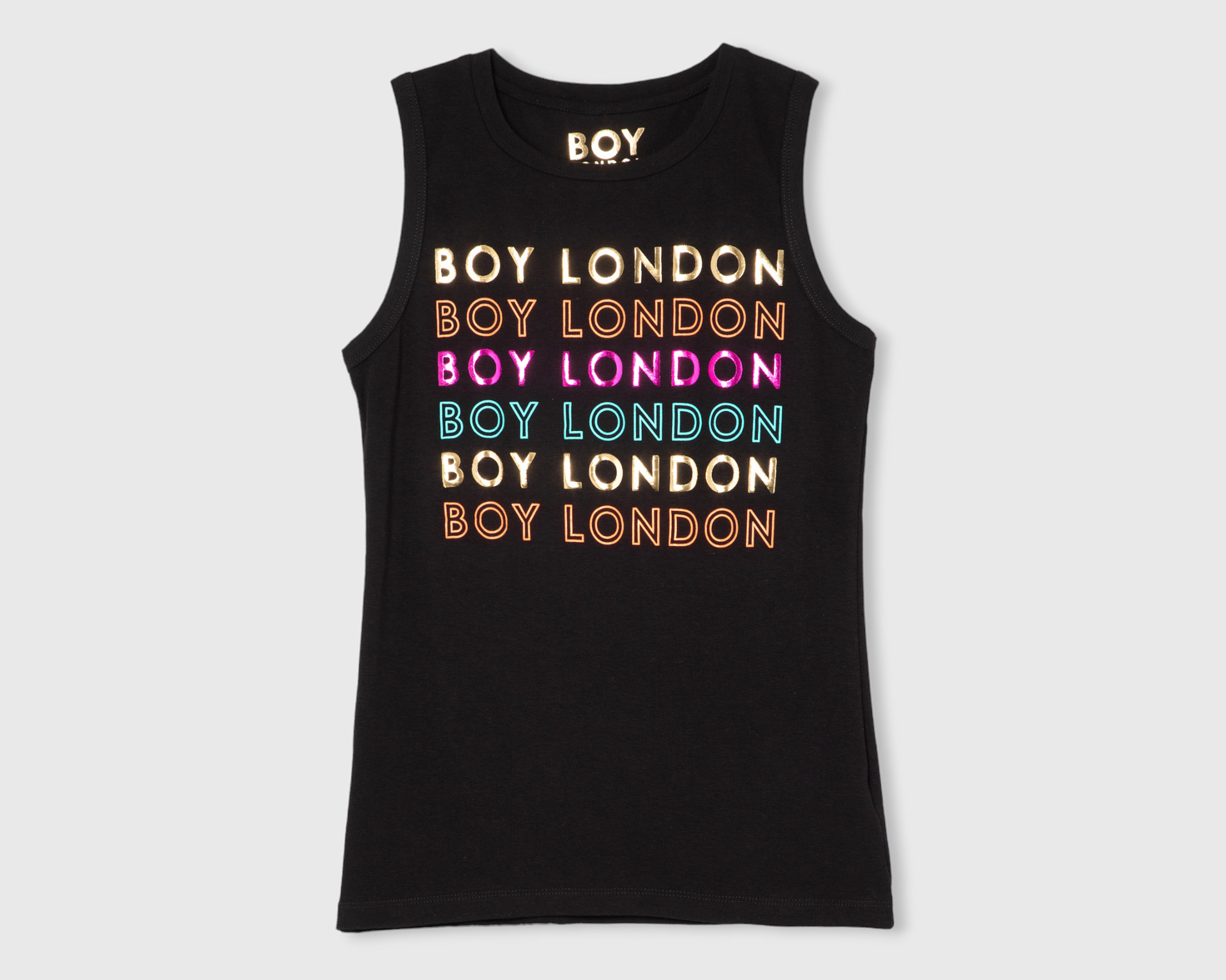 Playera Boy London sin Mangas con Estampado