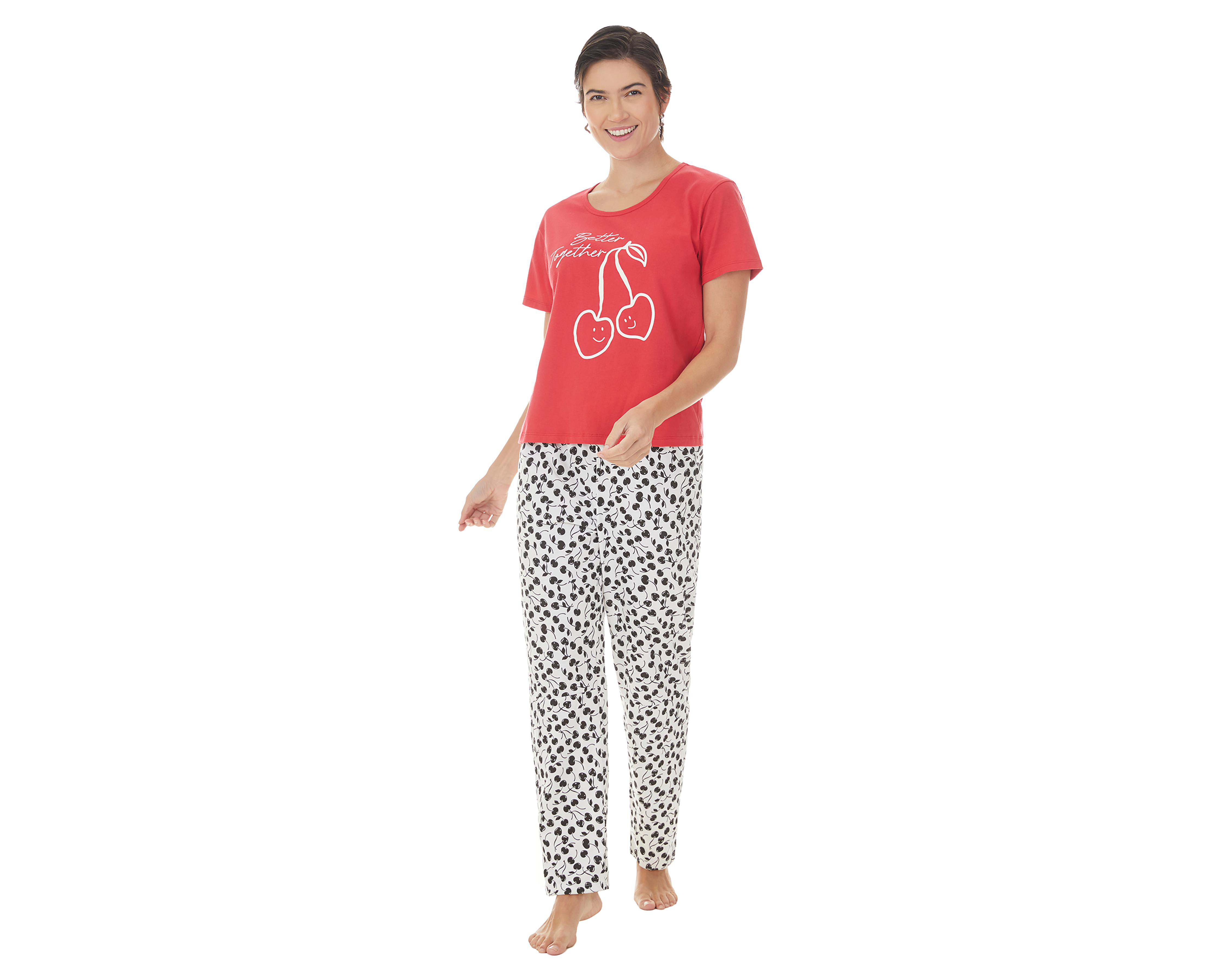 Foto 2 pulgar | Pijama Tops & Bottoms para Mujer 2 Piezas