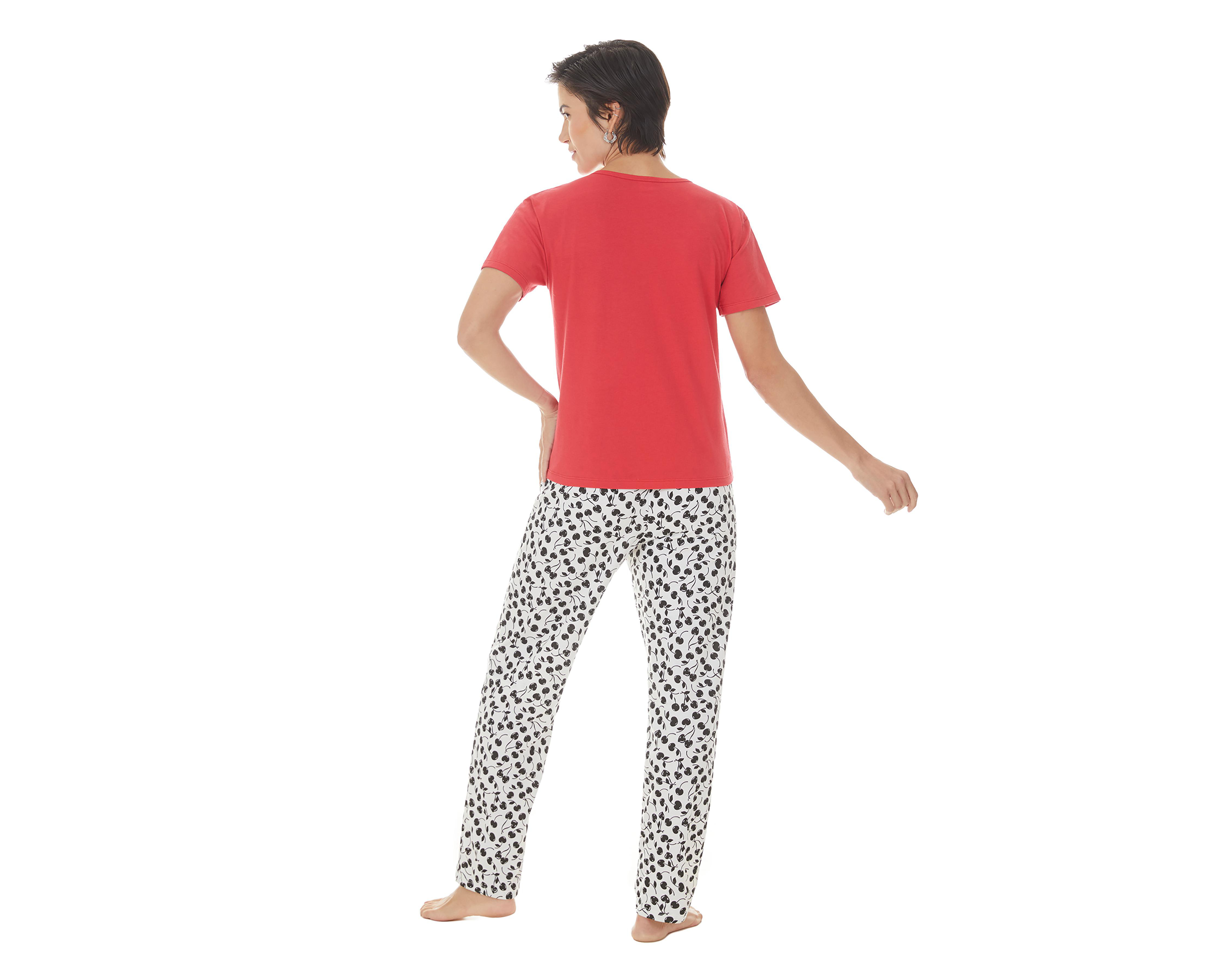 Foto 3 pulgar | Pijama Tops & Bottoms para Mujer 2 Piezas