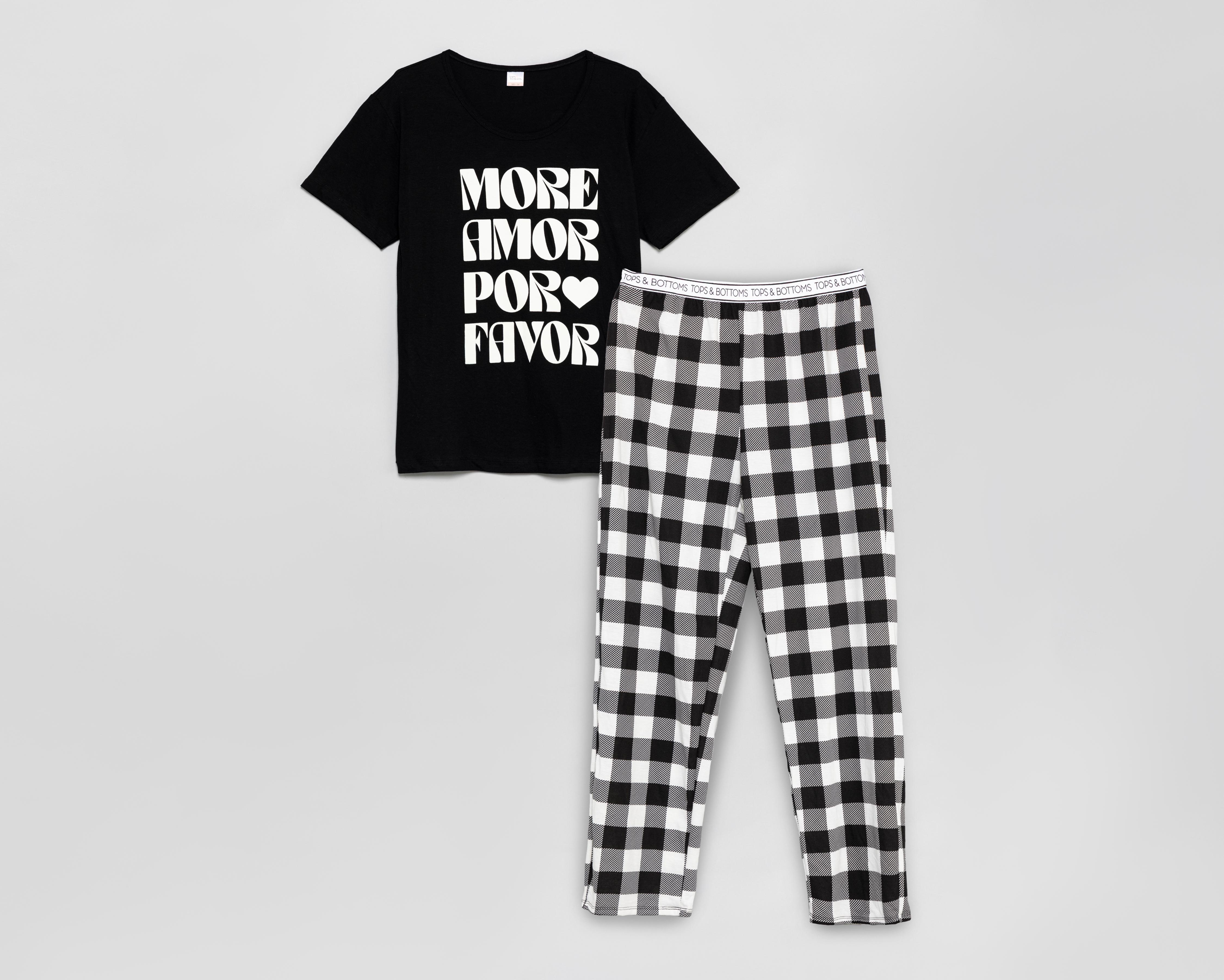 Foto 1 | Pijama Tops & Bottoms para Mujer 2 Piezas