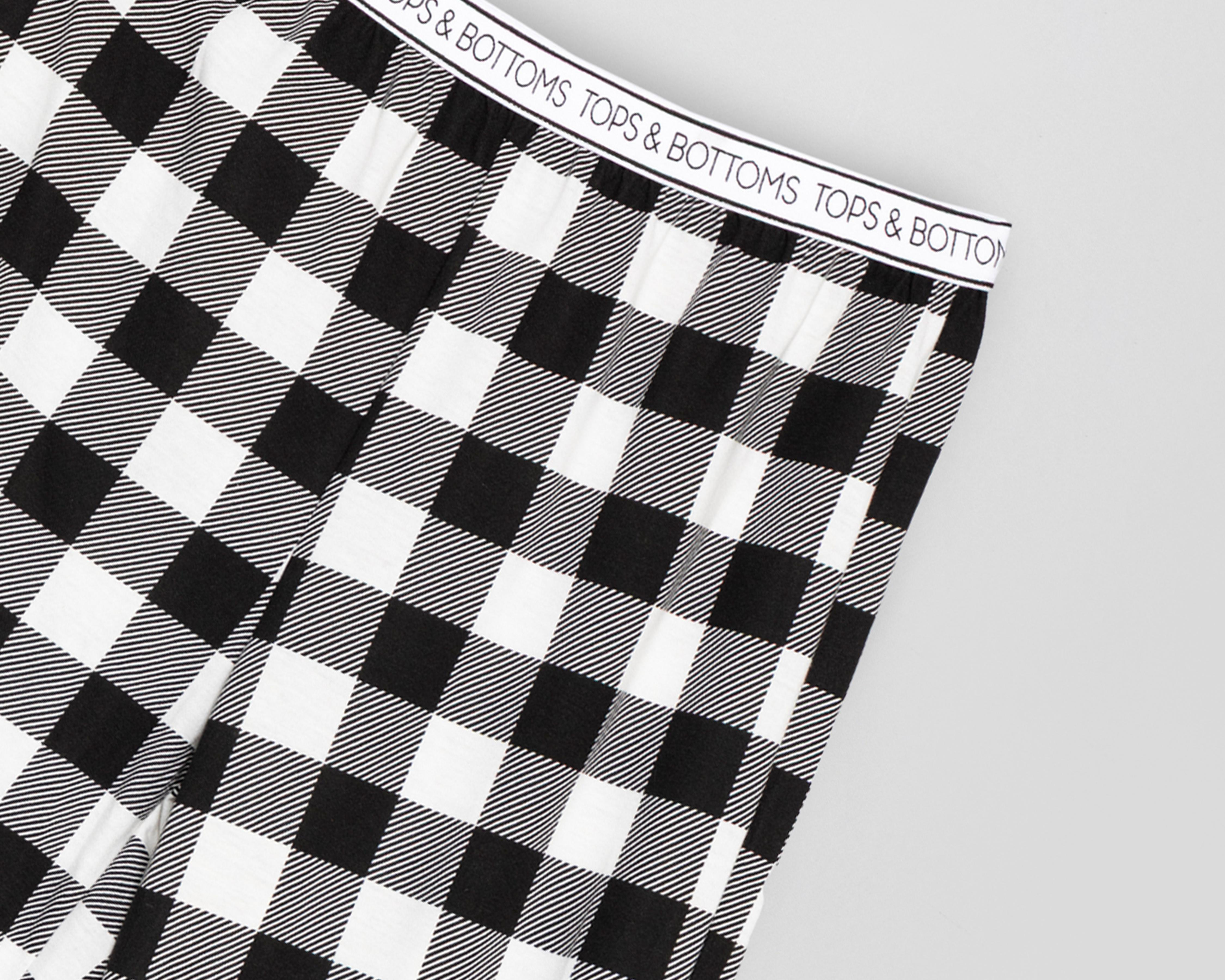 Foto 5 pulgar | Pijama Tops & Bottoms para Mujer 2 Piezas