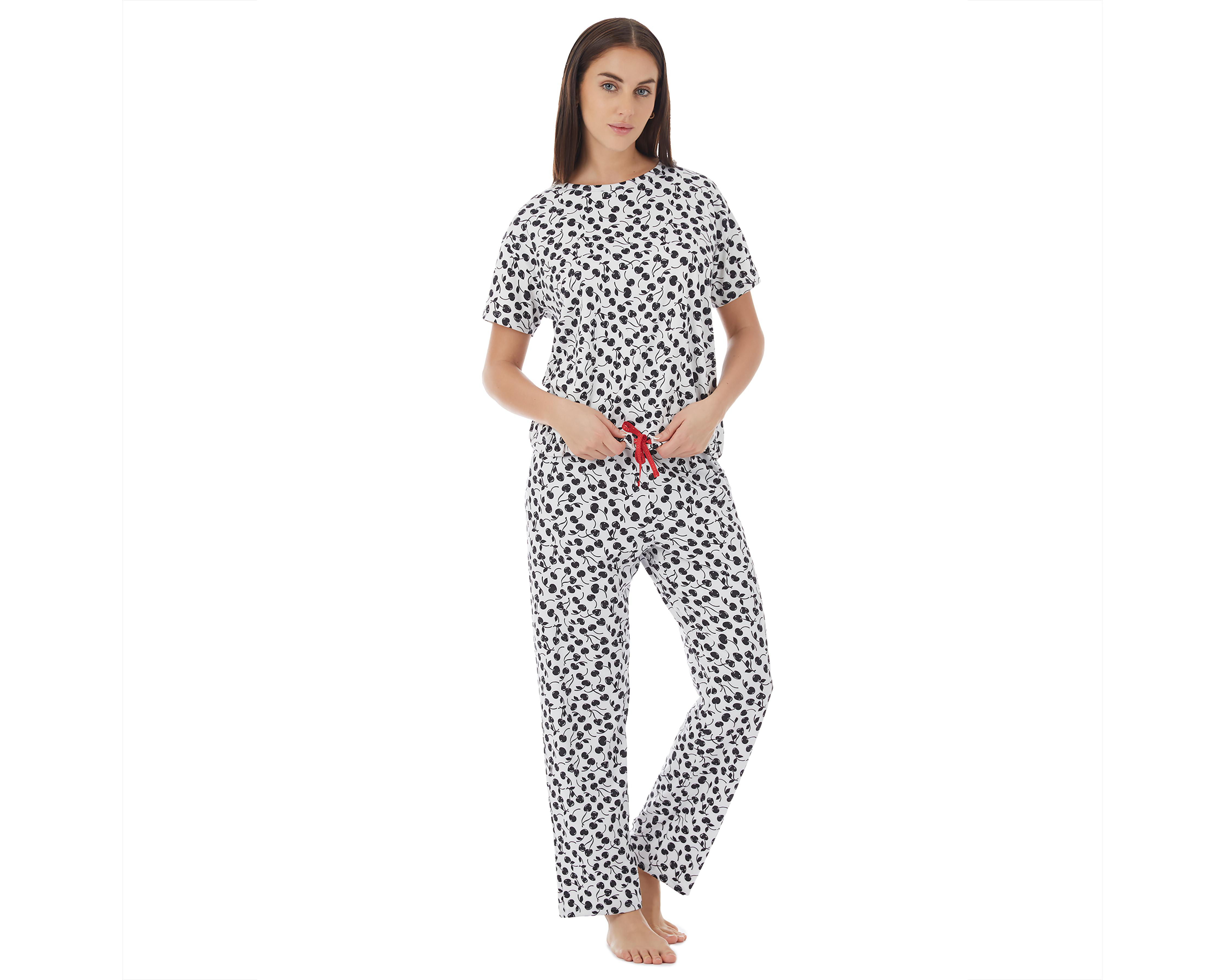 Foto 5 pulgar | Pijama Tops & Bottoms para Mujer 2 Piezas