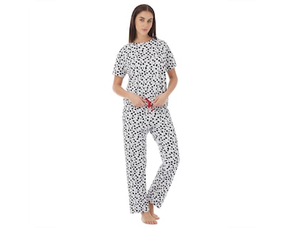 Foto 4 | Pijama Tops & Bottoms para Mujer 2 Piezas