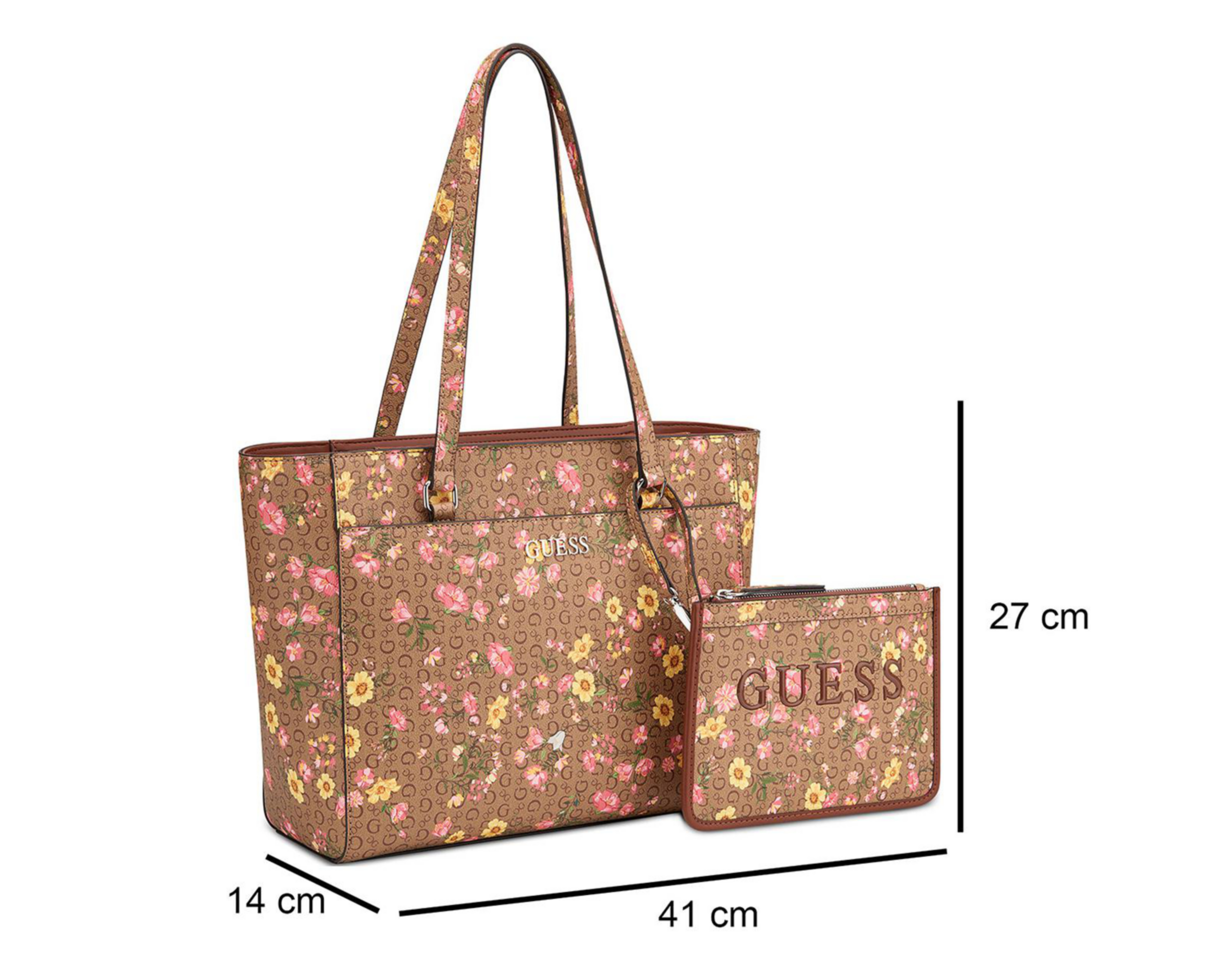Foto 6 pulgar | Bolsa de Hombro Guess con Monedero