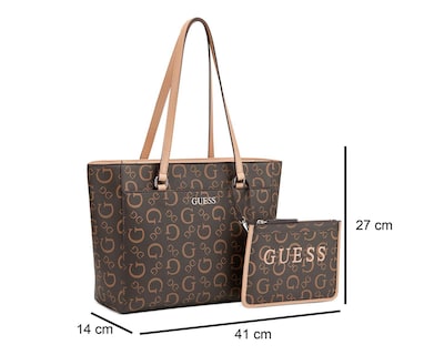 Foto 5 | Bolsa de Mano Guess Delphine con Monedero