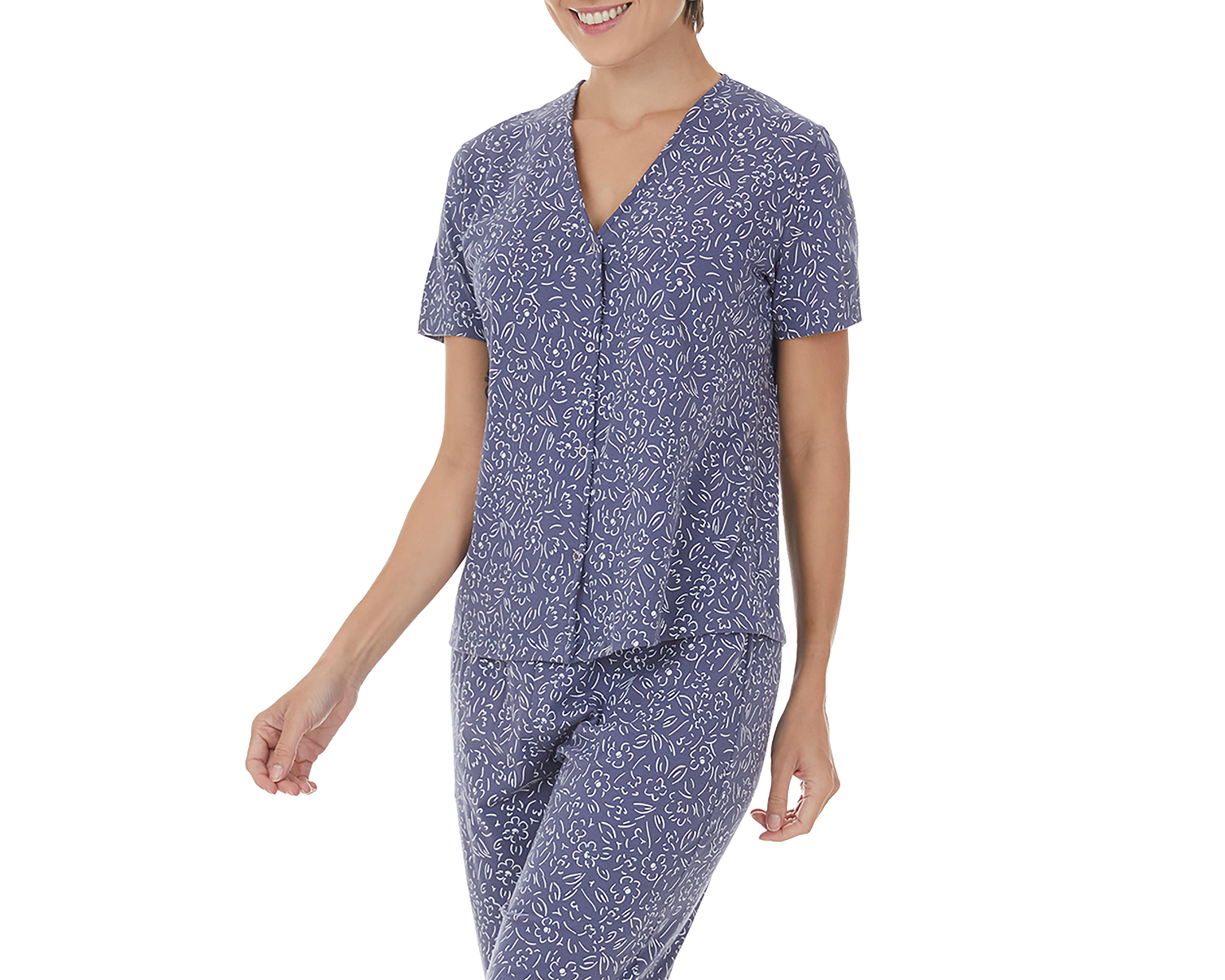 Foto 4 pulgar | Pijama de Algodón Tops & Bottoms para Mujer 2 Piezas