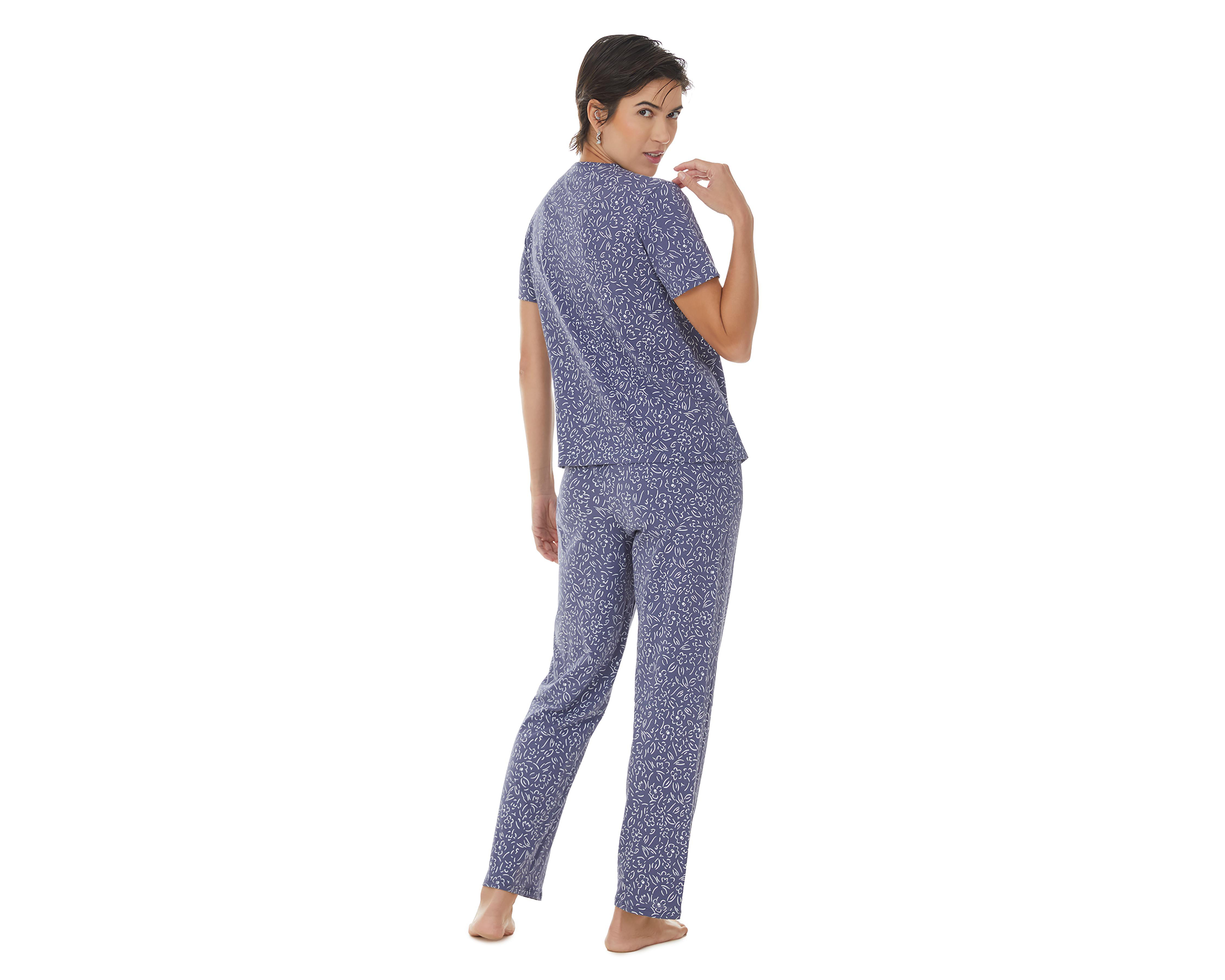 Foto 5 pulgar | Pijama de Algodón Tops & Bottoms para Mujer 2 Piezas