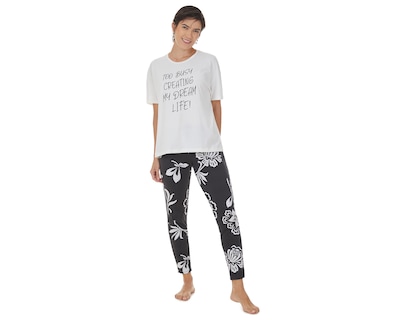 Foto 1 | Pijama Tops & Bottoms para Mujer 2 Piezas