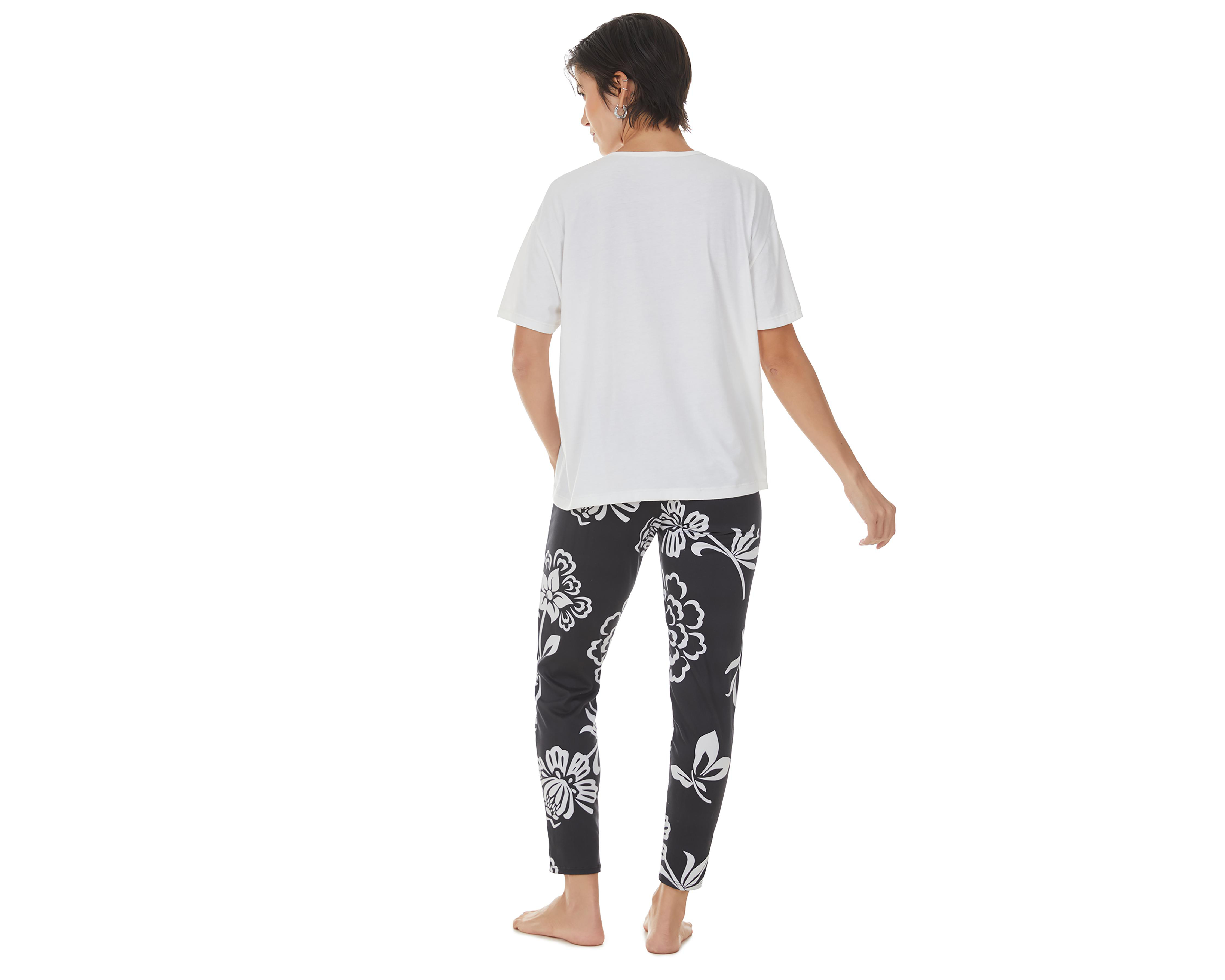 Foto 3 pulgar | Pijama Tops & Bottoms para Mujer 2 Piezas