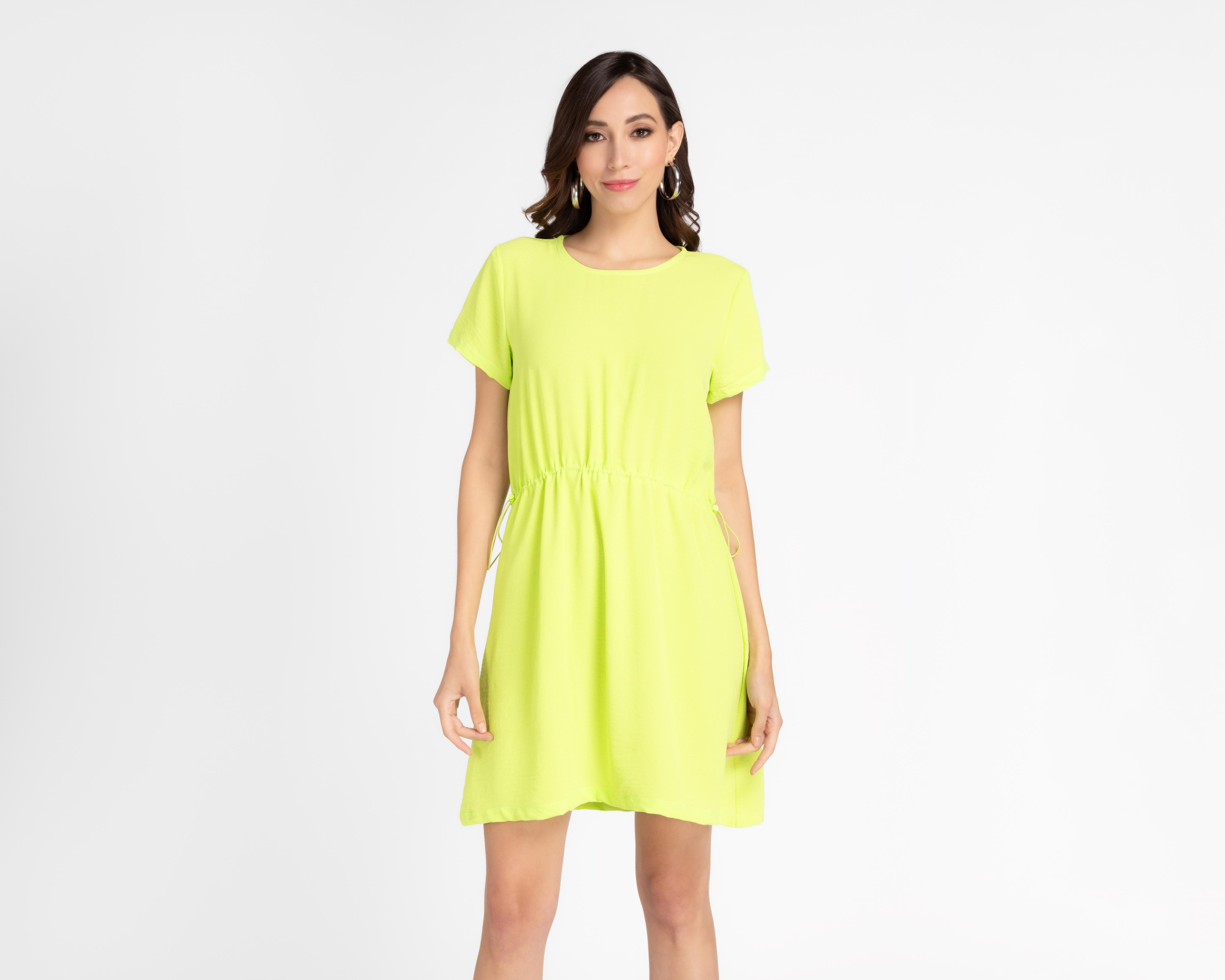 Vestido Sahara Casual Verde Corto