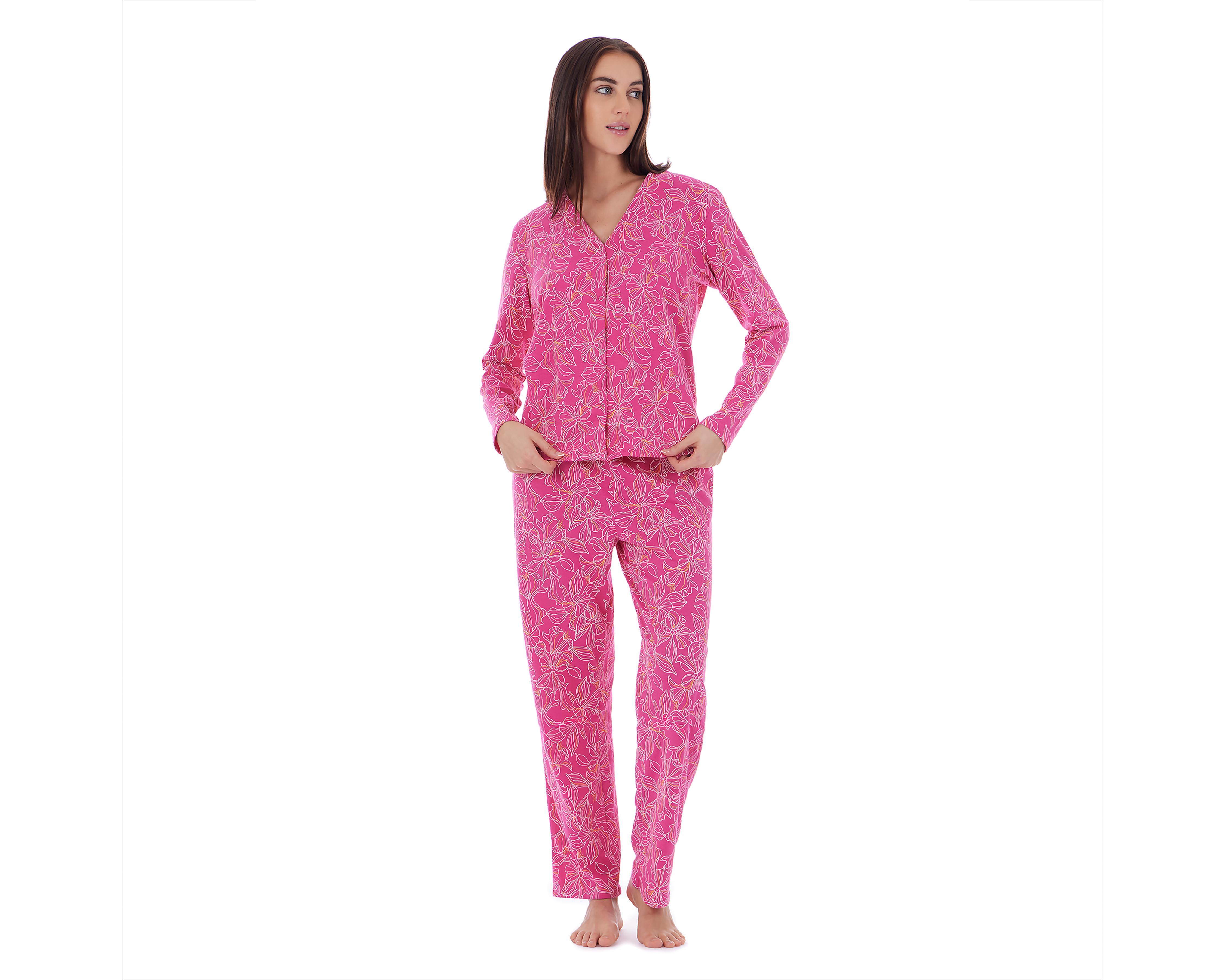 Foto 2 pulgar | Pijama de Algodón Tops & Bottoms para Mujer 2 Piezas