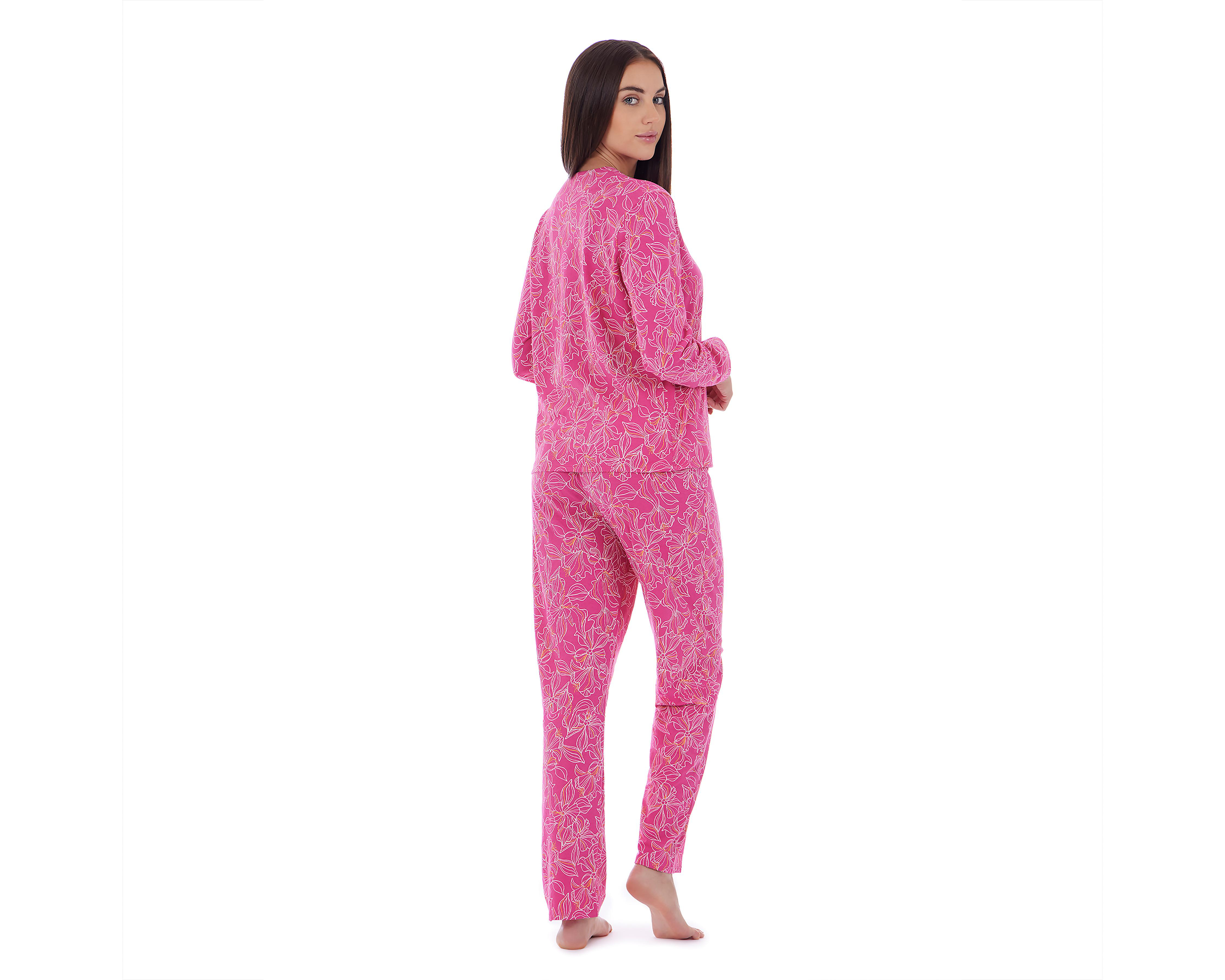 Foto 3 pulgar | Pijama de Algodón Tops & Bottoms para Mujer 2 Piezas