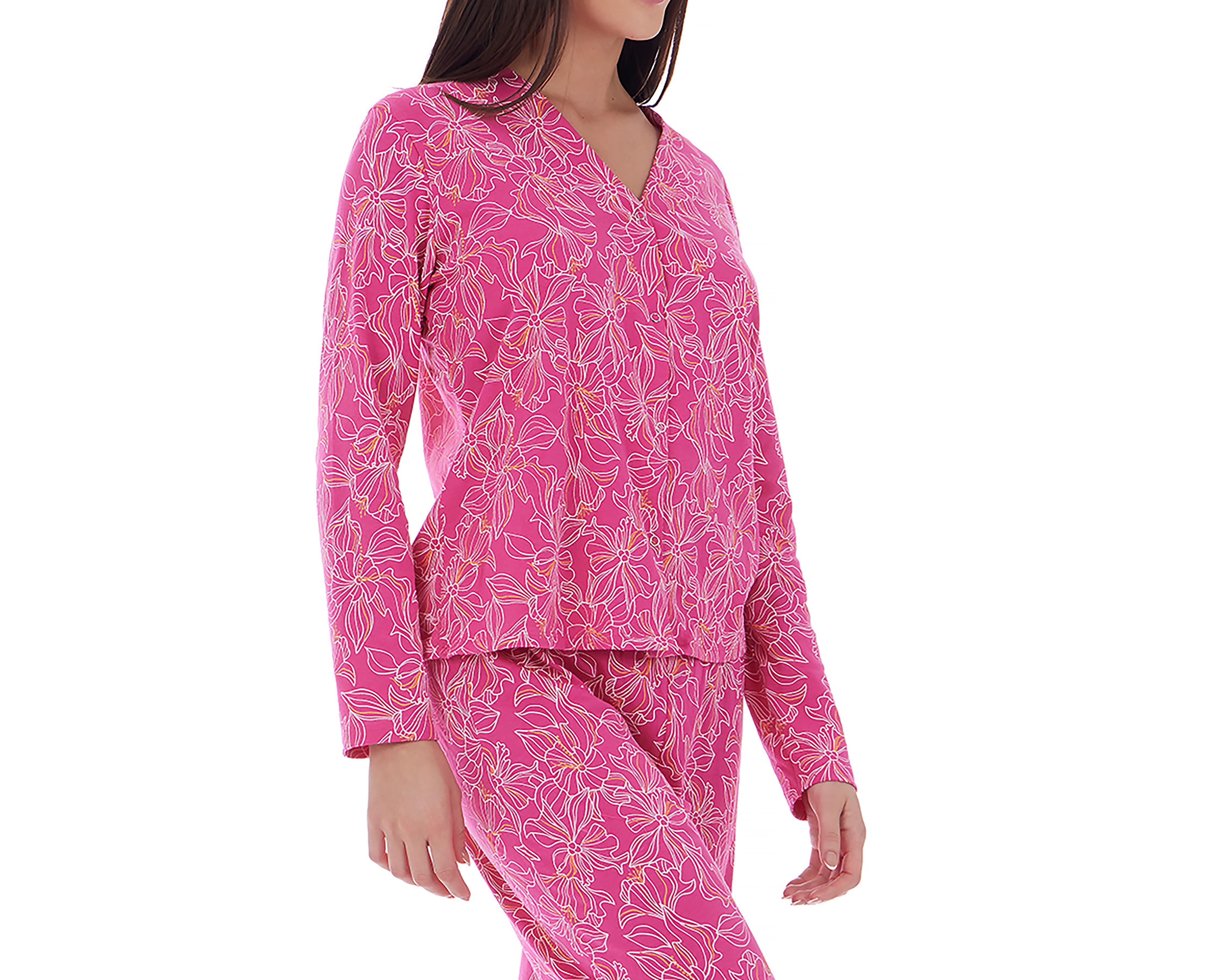 Foto 4 pulgar | Pijama de Algodón Tops & Bottoms para Mujer 2 Piezas