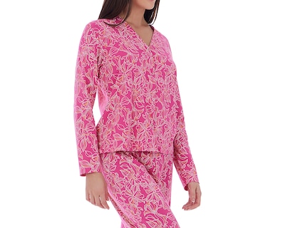 Foto 3 | Pijama de Algodón Tops & Bottoms para Mujer 2 Piezas