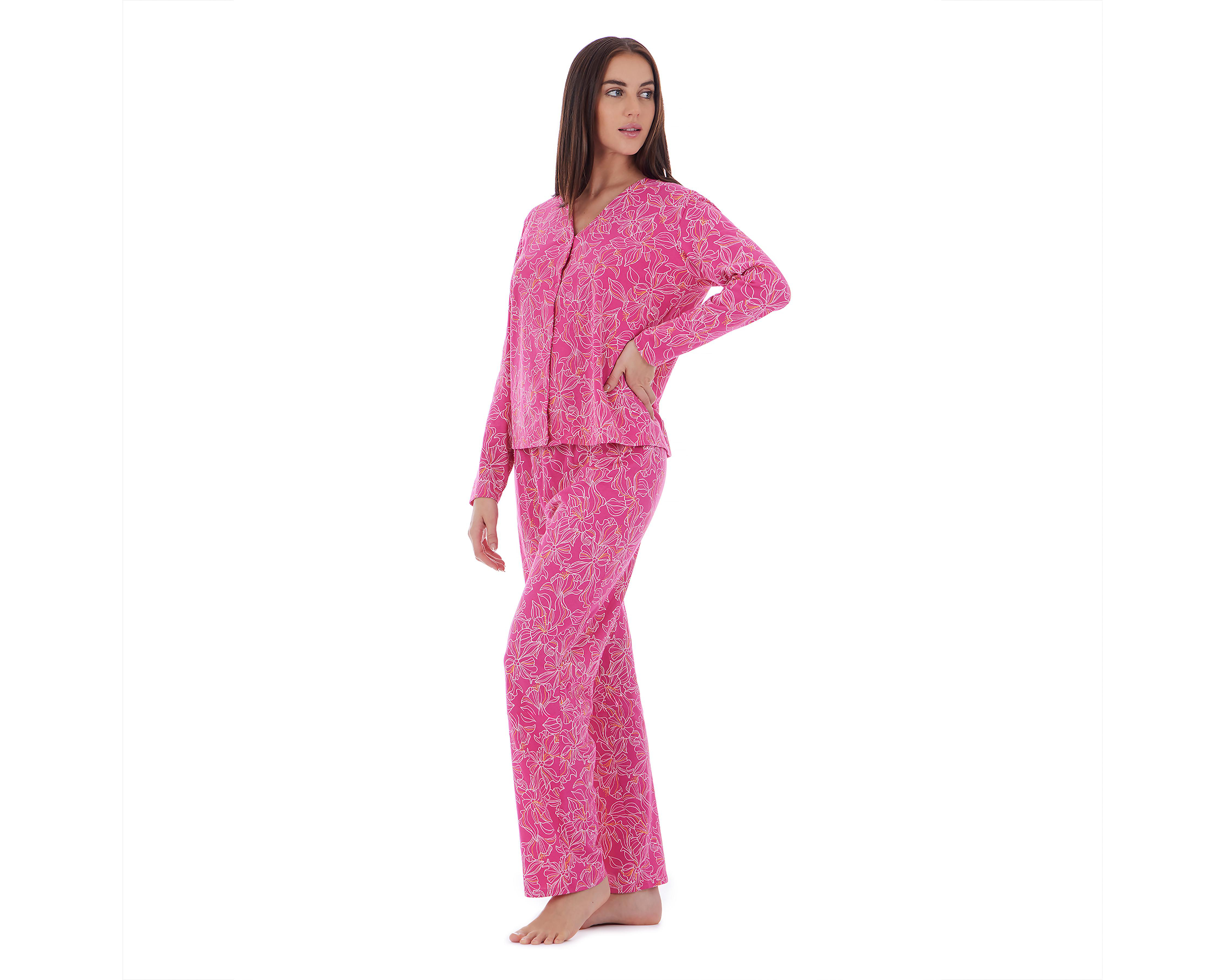 Foto 5 pulgar | Pijama de Algodón Tops & Bottoms para Mujer 2 Piezas