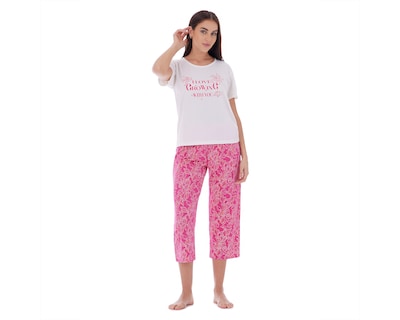 Foto 1 | Pijama Tops & Bottoms para Mujer 2 Piezas