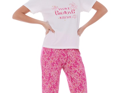 Foto 3 | Pijama Tops & Bottoms para Mujer 2 Piezas