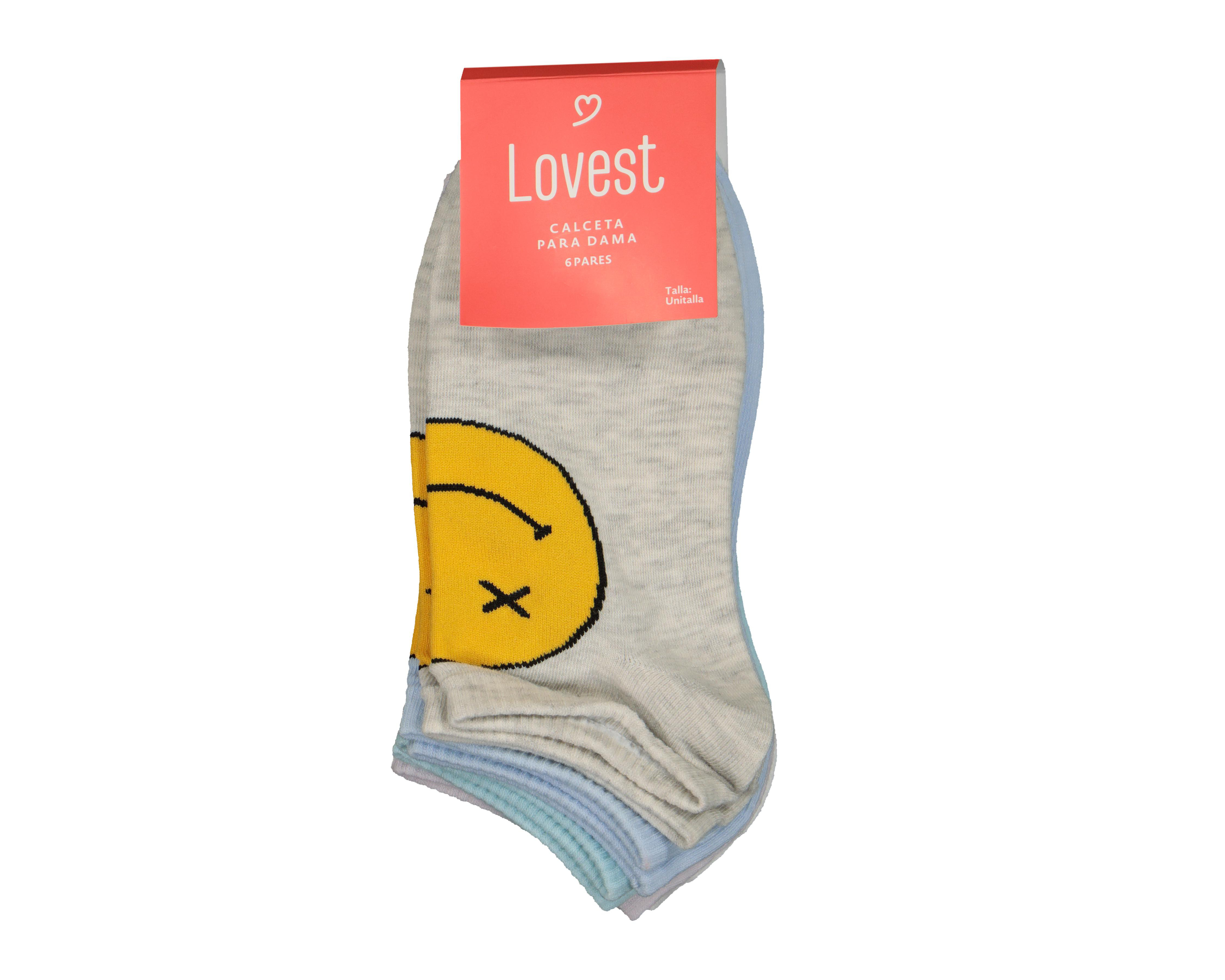 Foto 4 pulgar | Calcetas Tines Lovest para Mujer 6 Pares