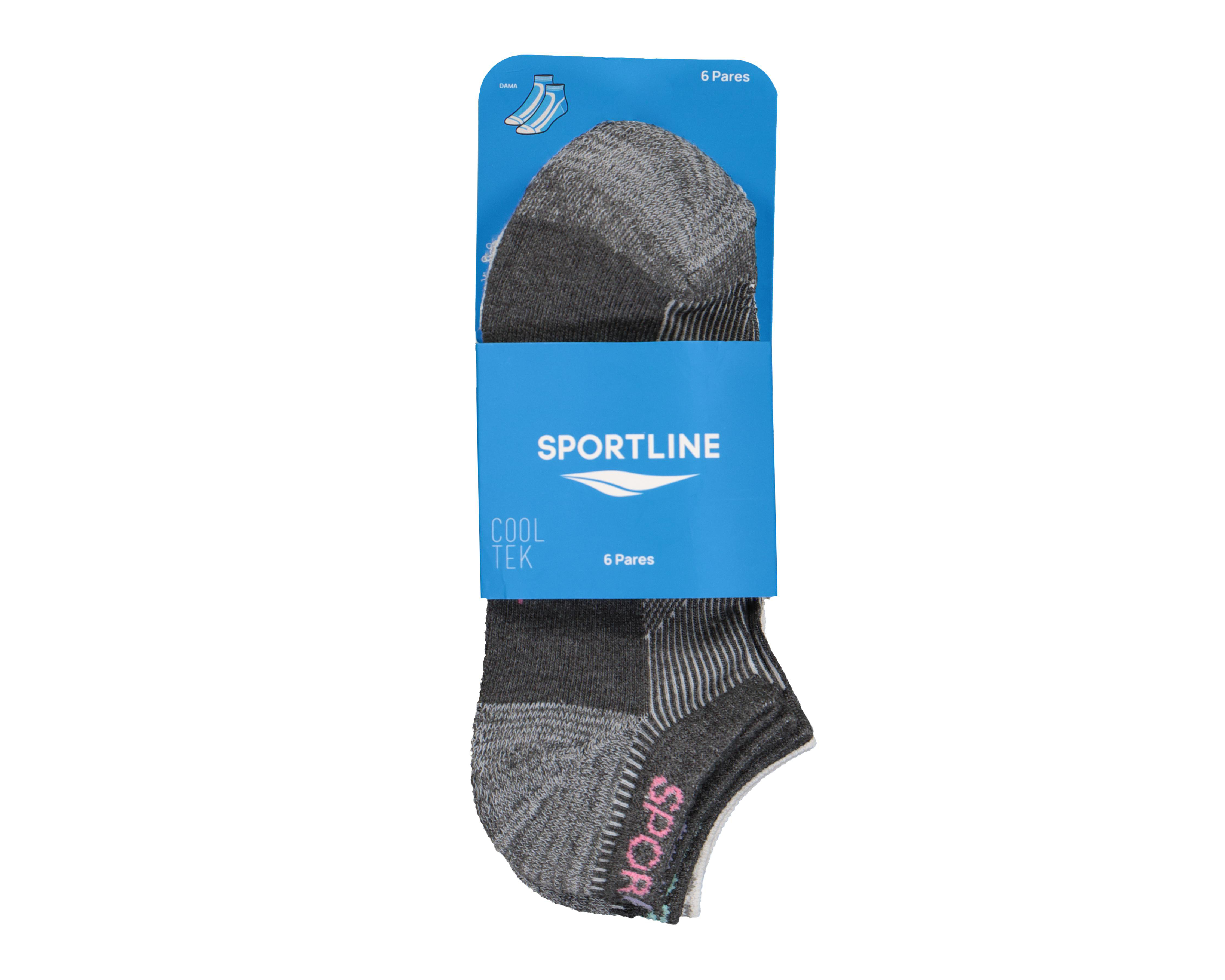 Foto 3 | Calcetas Deportivas Tines Sportline para Mujer 6 Pares