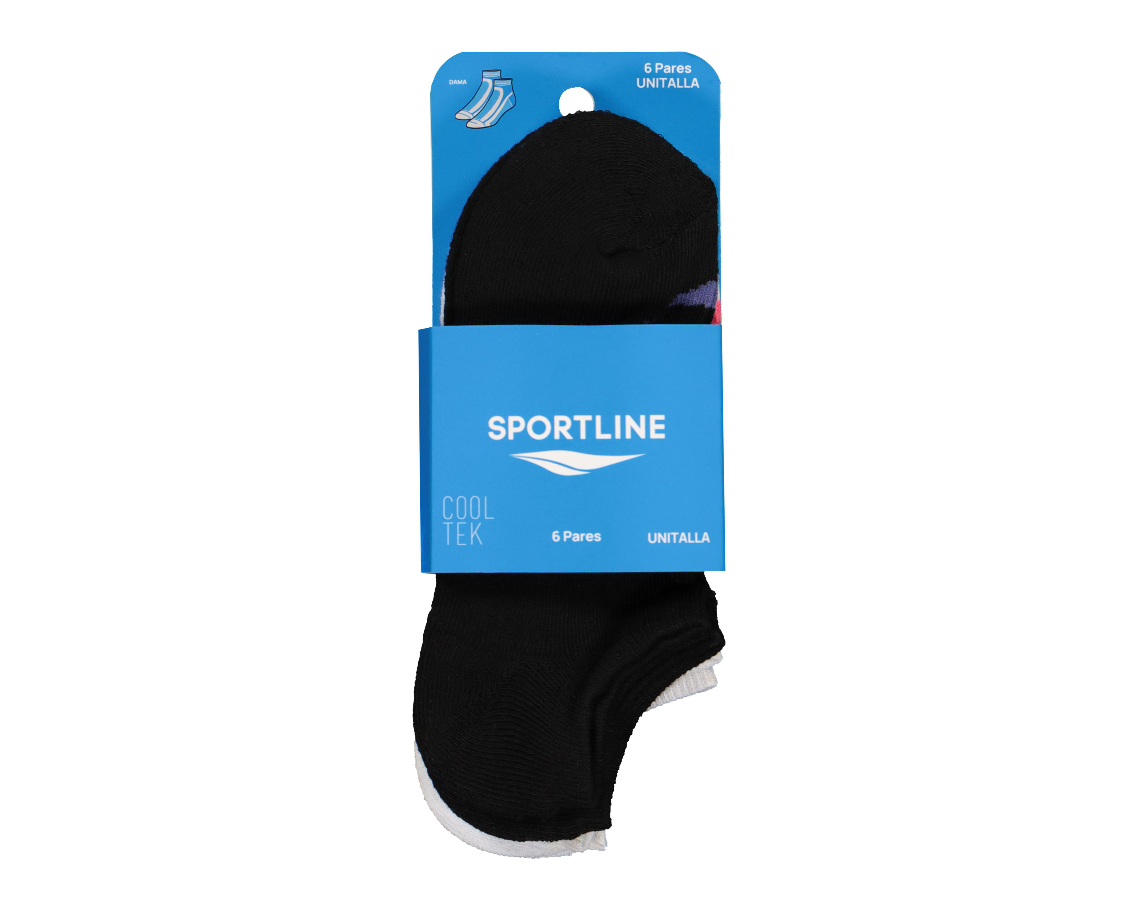 Foto 4 pulgar | Calcetas Deportivas Tines Sportline Cooltek para Mujer 6 Pares