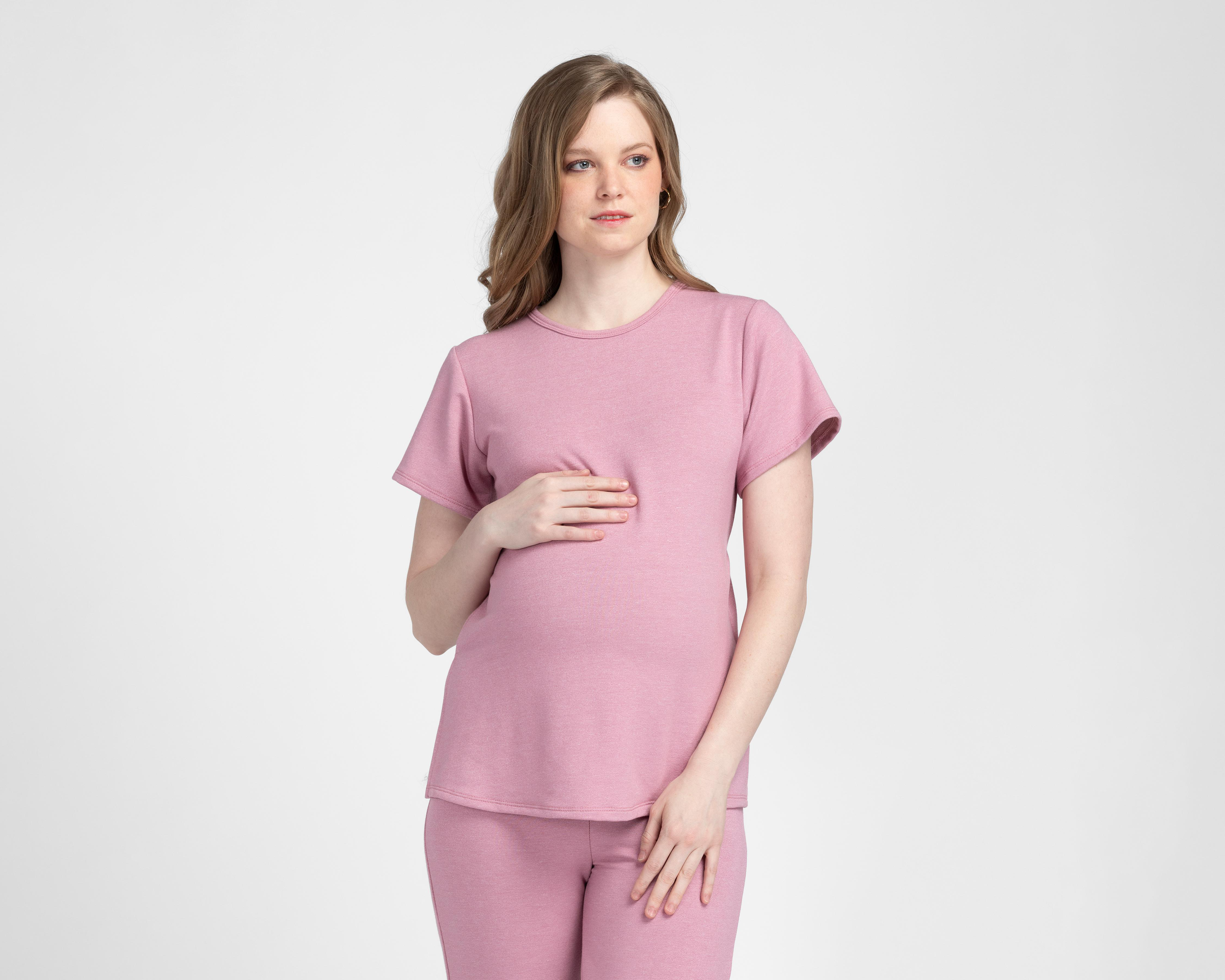 Foto 5 pulgar | Blusa y Pantalón de Maternidad Manga Corta Mam Maternity