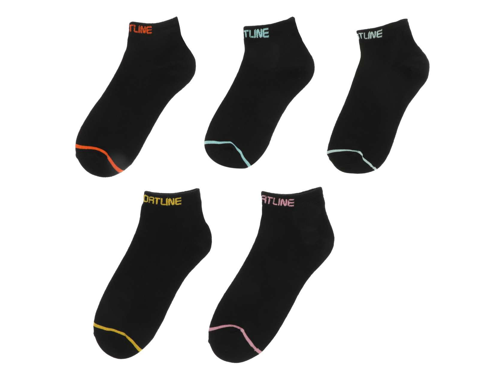 Foto 1 | Calcetas Deportivas Cortas Sportline Cool-Tek para Mujer 5 Pares