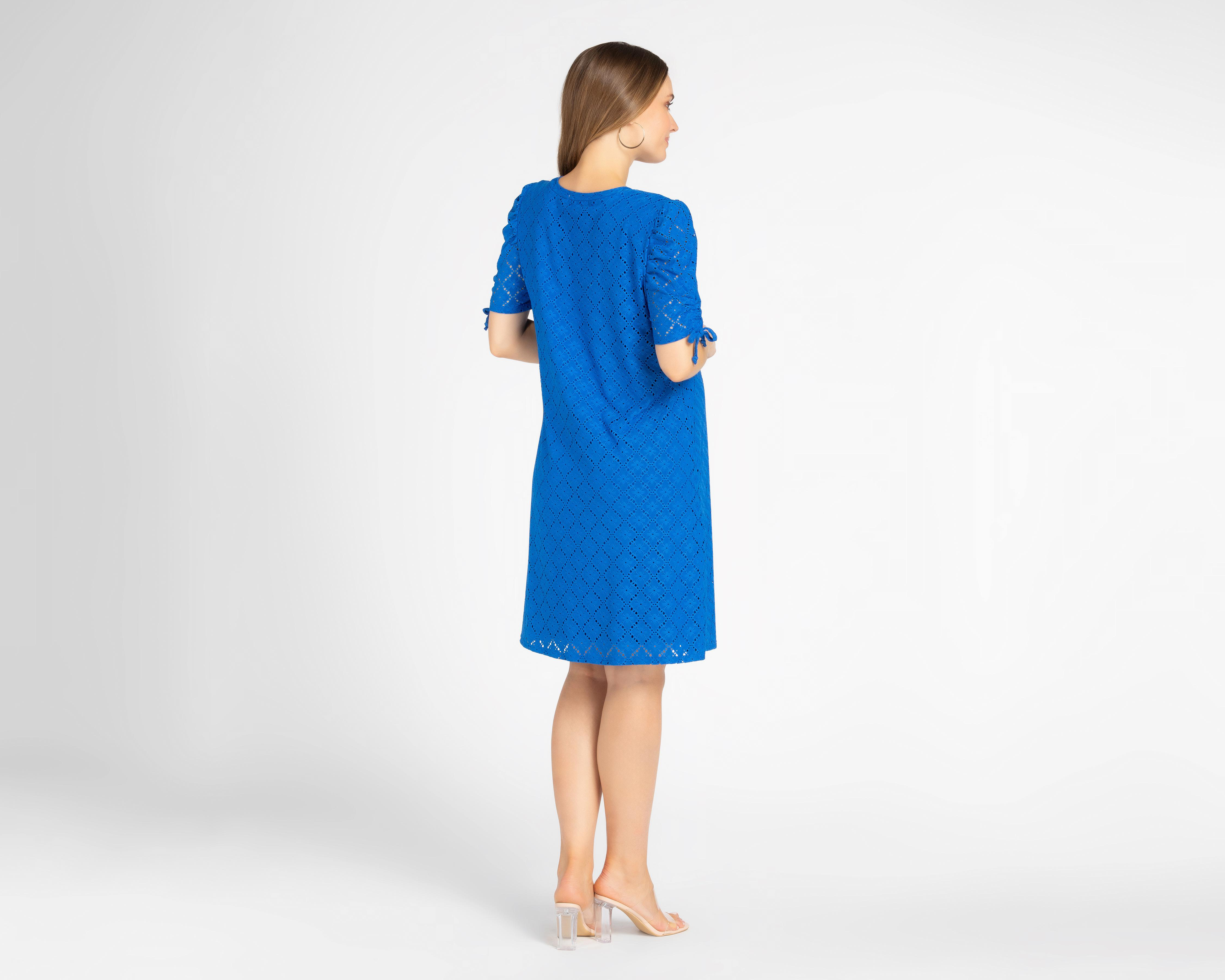 Foto 4 pulgar | Vestido de Maternidad Mamá Bella Azul con Elevadores
