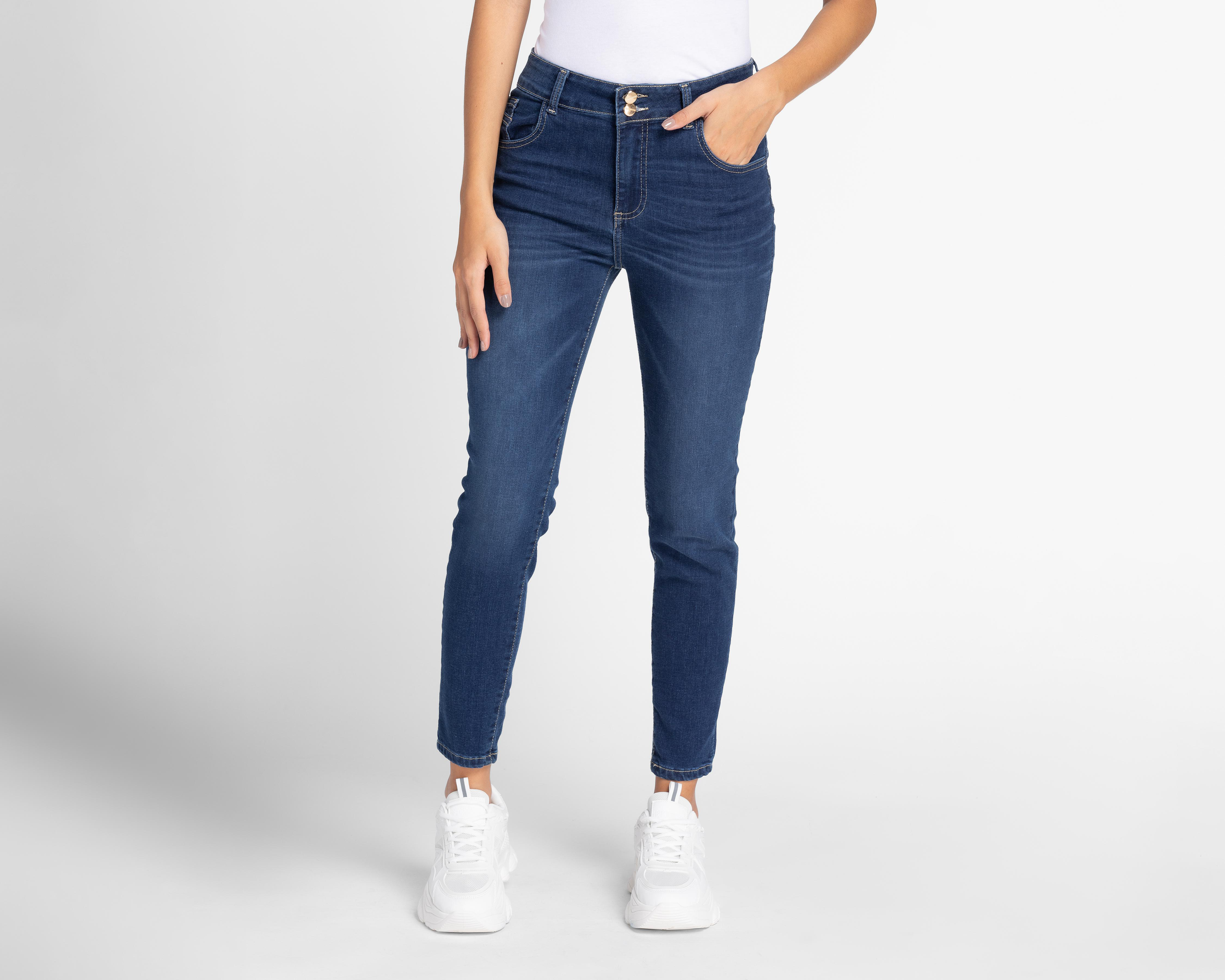 Foto 2 pulgar | Jeans Straight Push Up Refill para Mujer