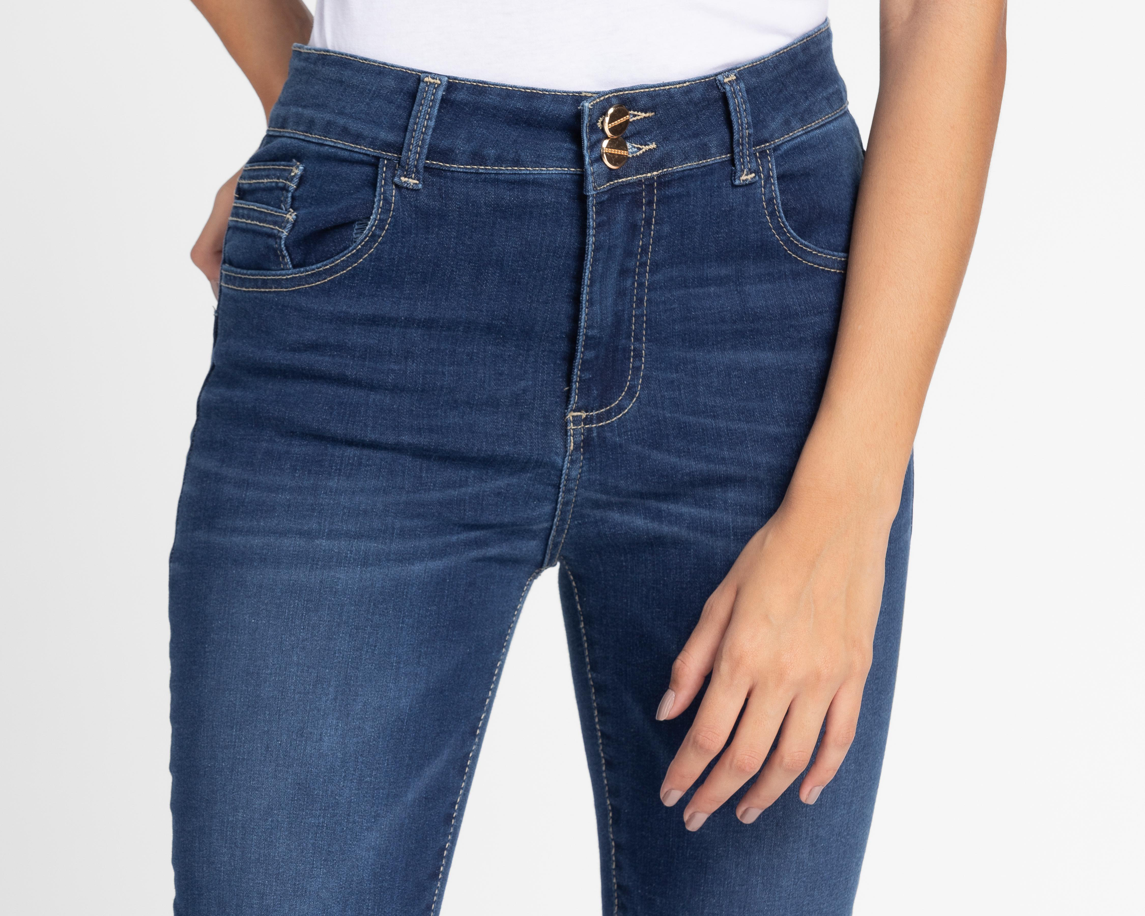 Foto 5 pulgar | Jeans Straight Push Up Refill para Mujer