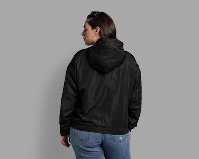 Foto 5 | Chamarra Thinner Negra con Gorro