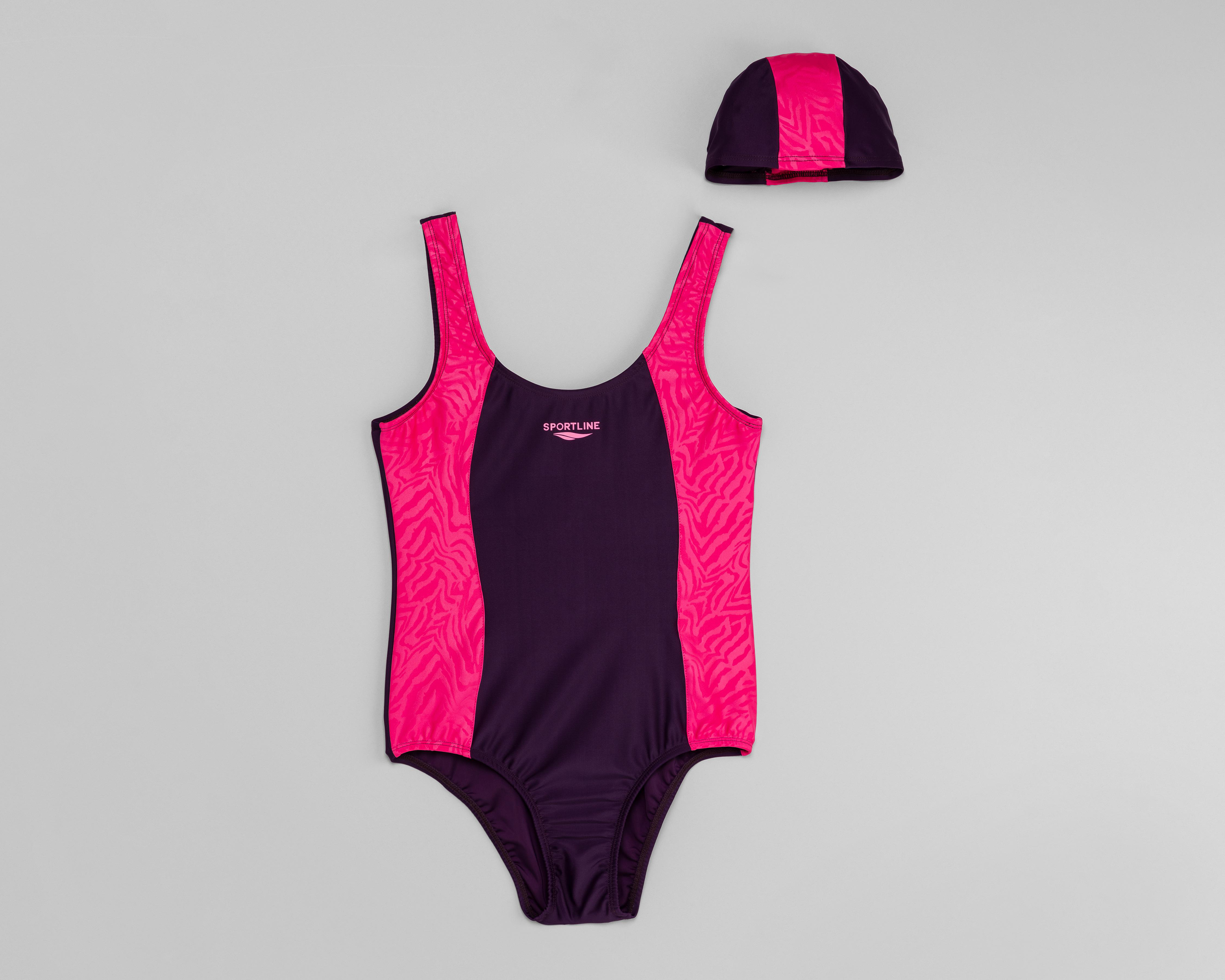 Traje de Baño Sportline Deportivo con Gorro