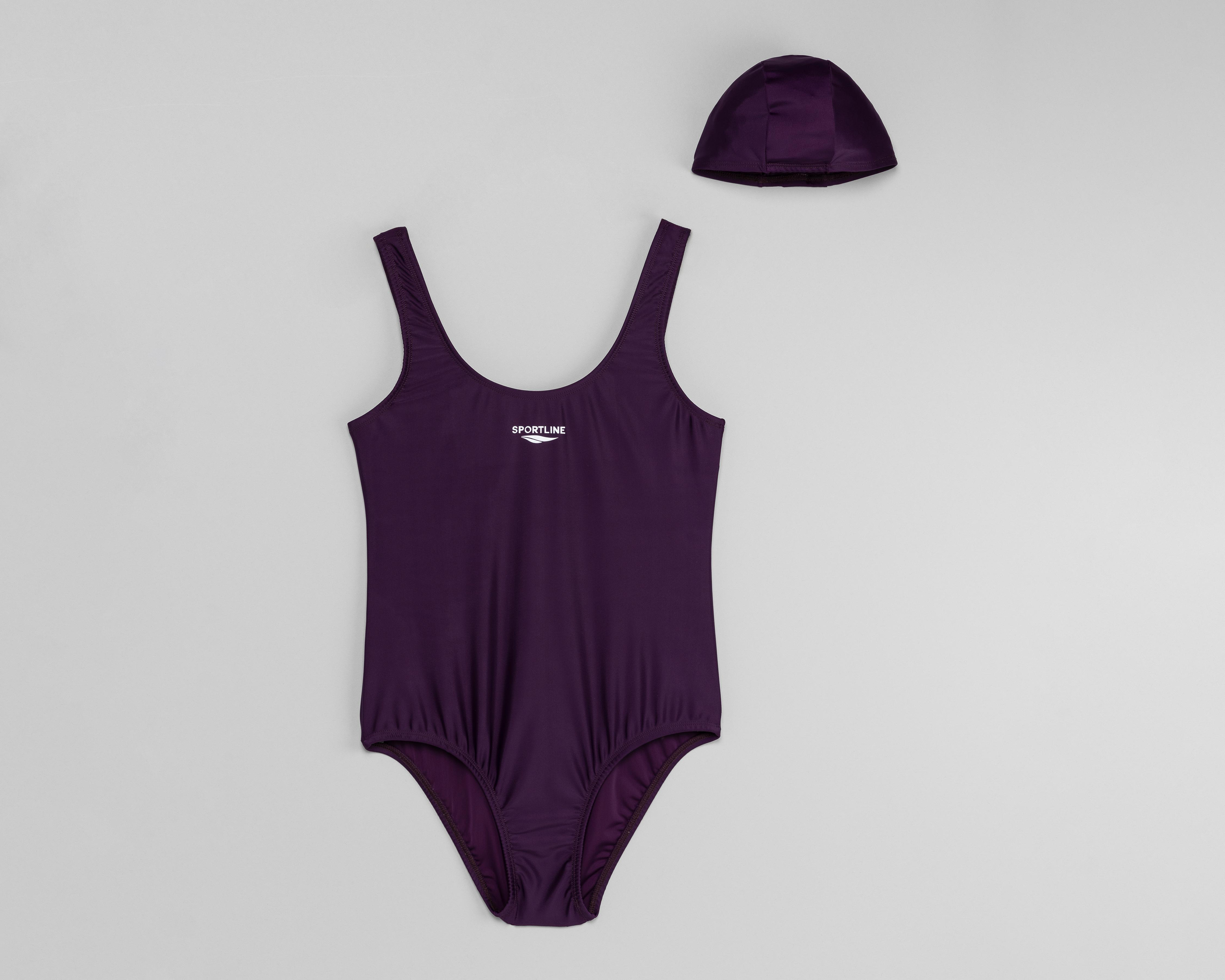 Traje de Baño Sportline Deportivo con Gorro