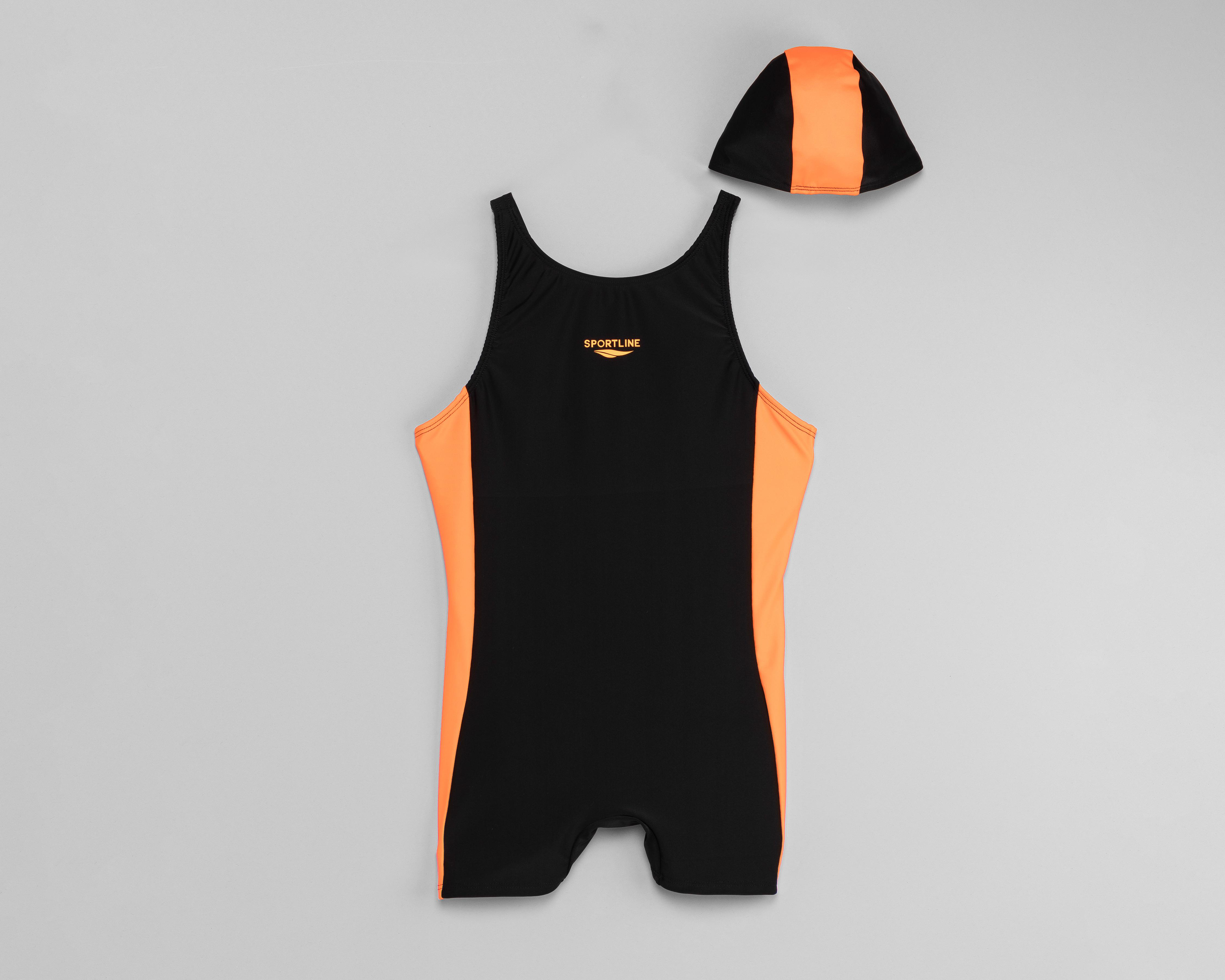 Traje de Baño Sportline Deportivo con Gorro