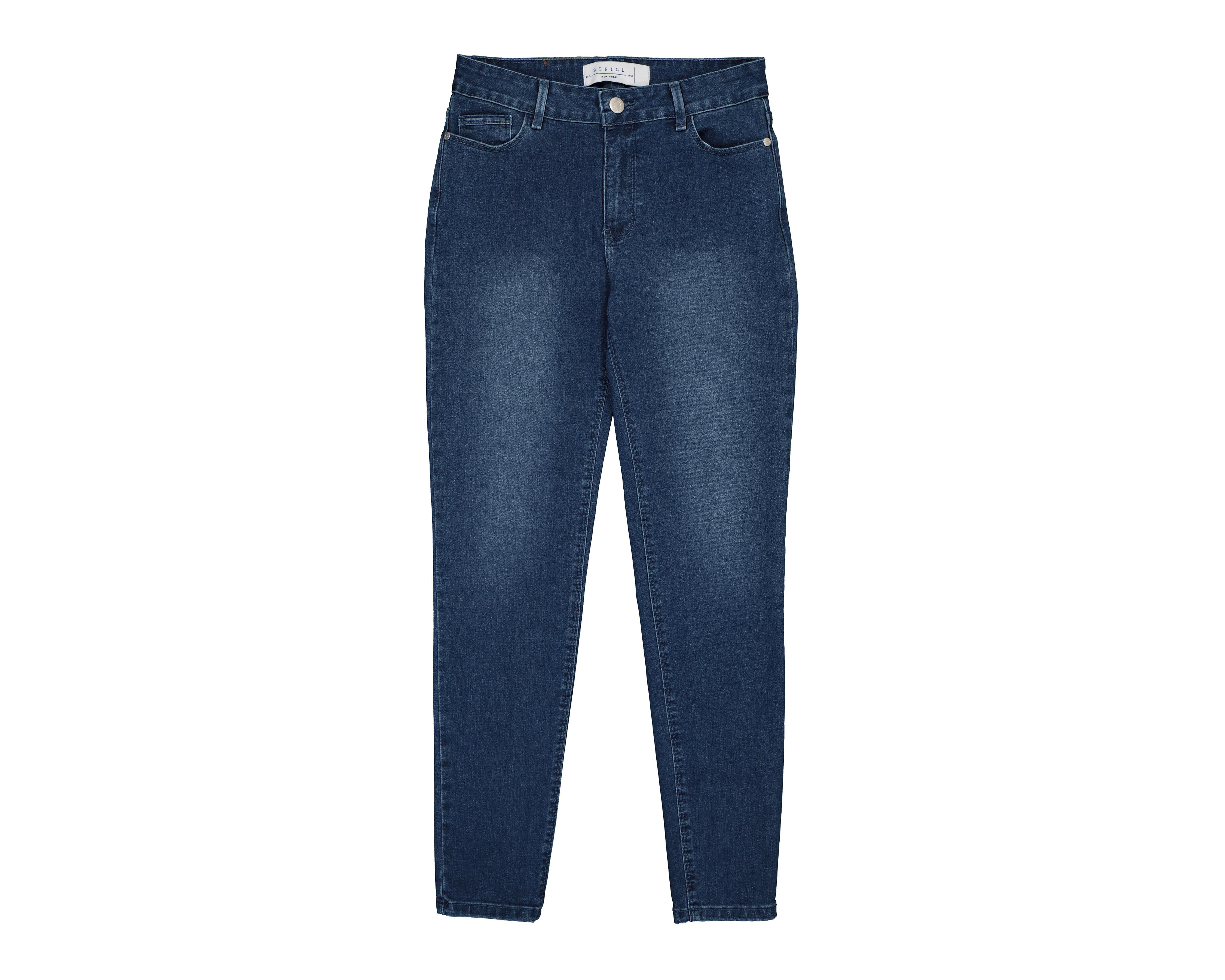 Jeans Refill Skinny Fit Deslavados $319