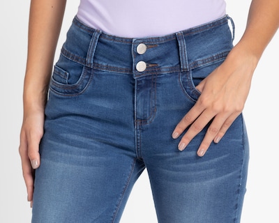 Foto 4 | Jeans Straight Refill Push Up para Mujer